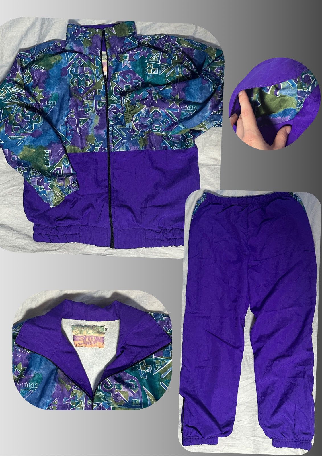 Vintage Vintage 80s Patterned Tracksuit Size US M / EU 48-50 / 2 - 1 Thumbnail