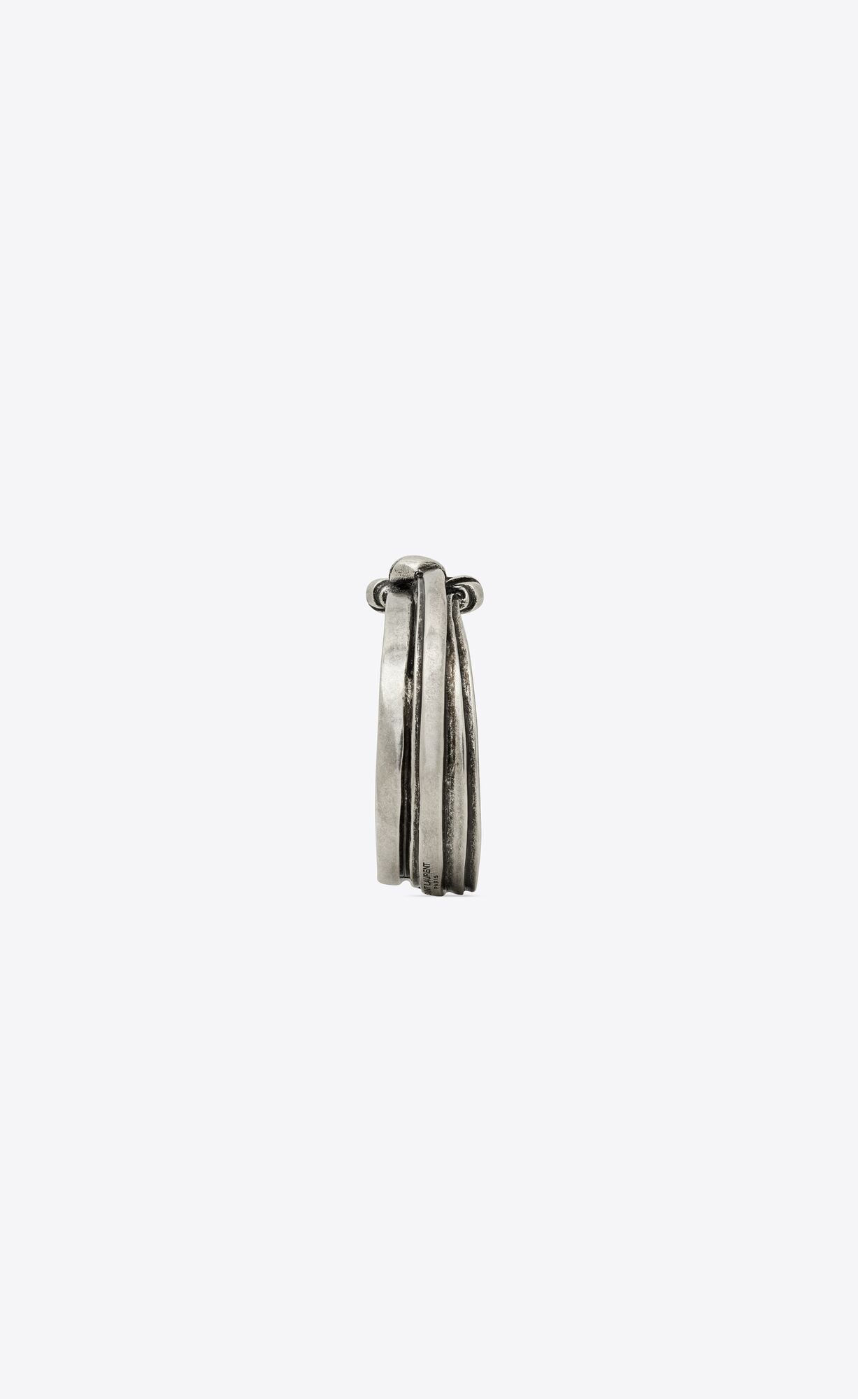 Saint Laurent Paris o1b1hav110924 Size: L / Triple Knot Bracelet Metal in Silver Size ONE SIZE - 4 Thumbnail