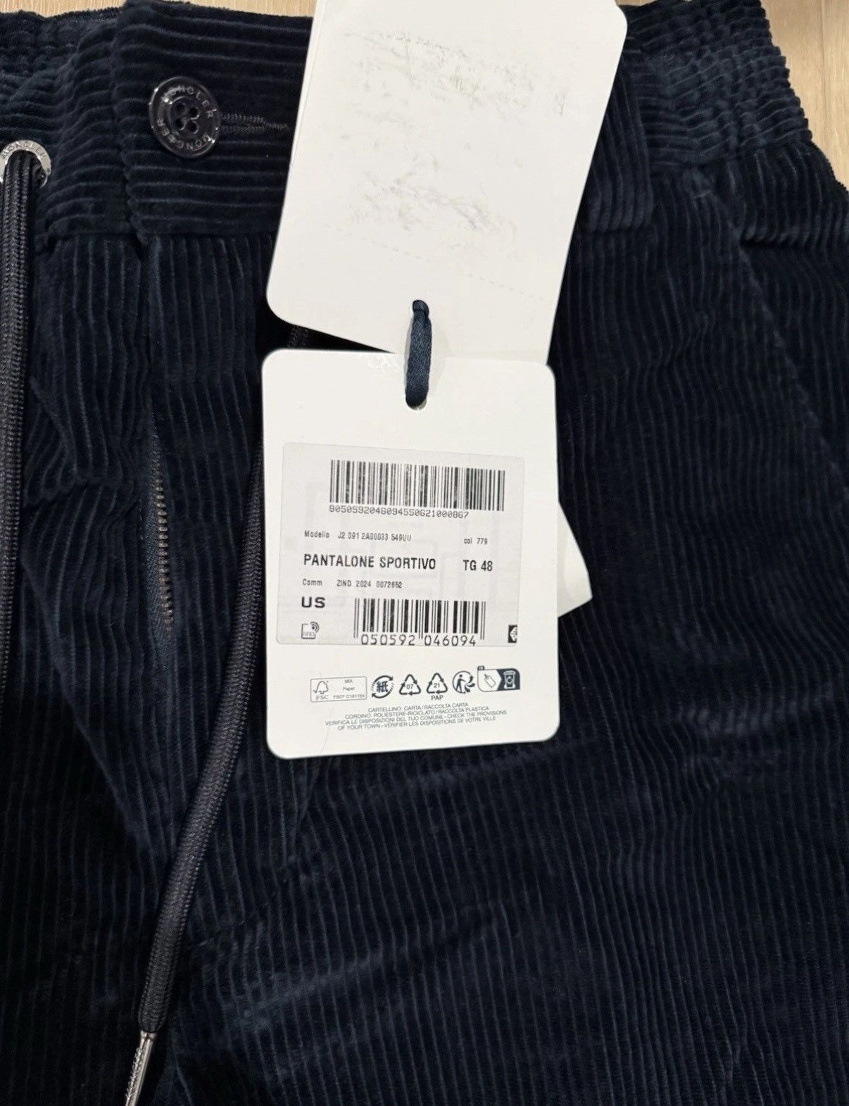 Moncler Moncler Drawstring Stretch Trousers Men’sDark Blue48 IT US M Size US 32 / EU 48 - 8 Thumbnail