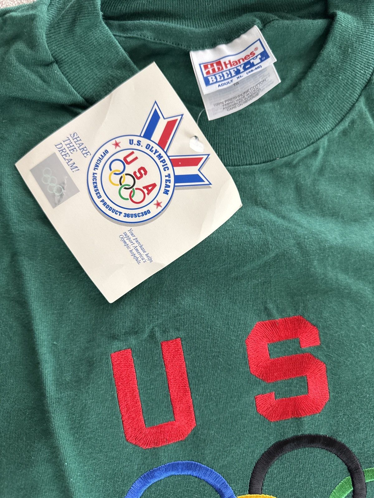 Fruit Of The Loom × Other × Vintage Vintage USA Olympic Team Tee (Deadstock) Size US XL / EU 56 / 4 - 2 Thumbnail