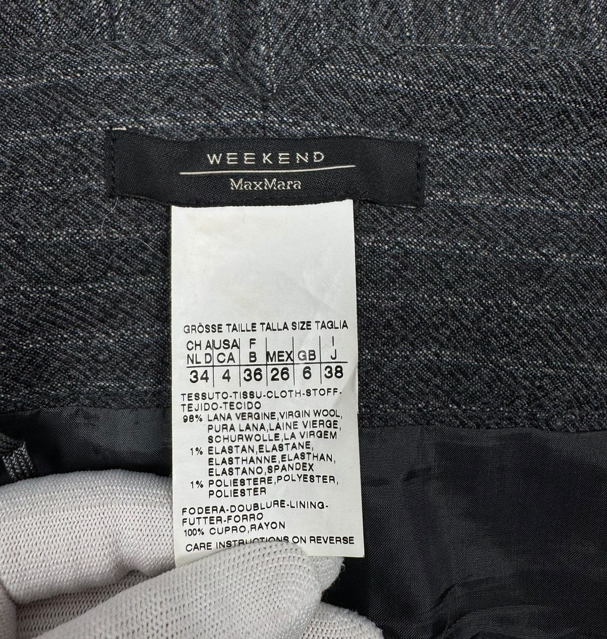 Weekend Max Mara Weekend Max Mara Striped Wool Skirt Draped size UK6 IT38 Size 26" / US 2 / IT 38 - 11 Thumbnail