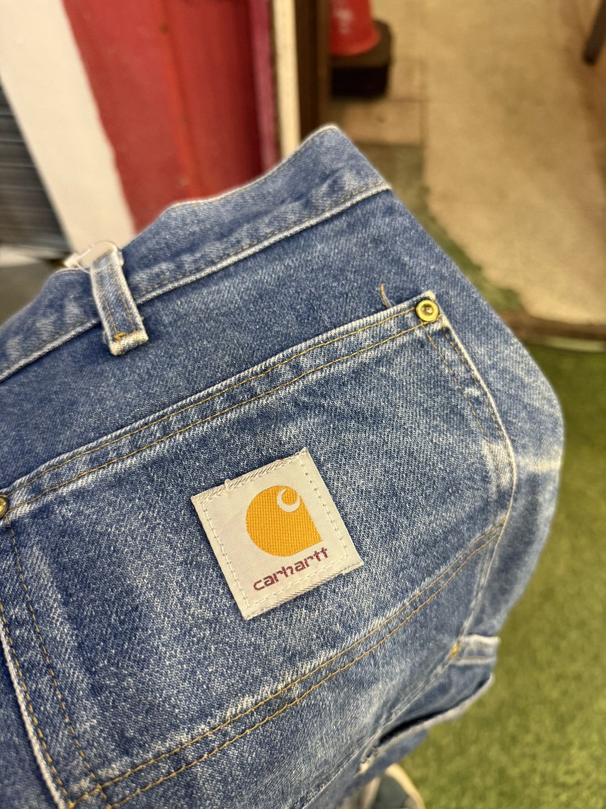Carhartt Vintage Carhartt B07 DNM double knee carpenter denim 00s Size US 40 / EU 56 - 14 Thumbnail