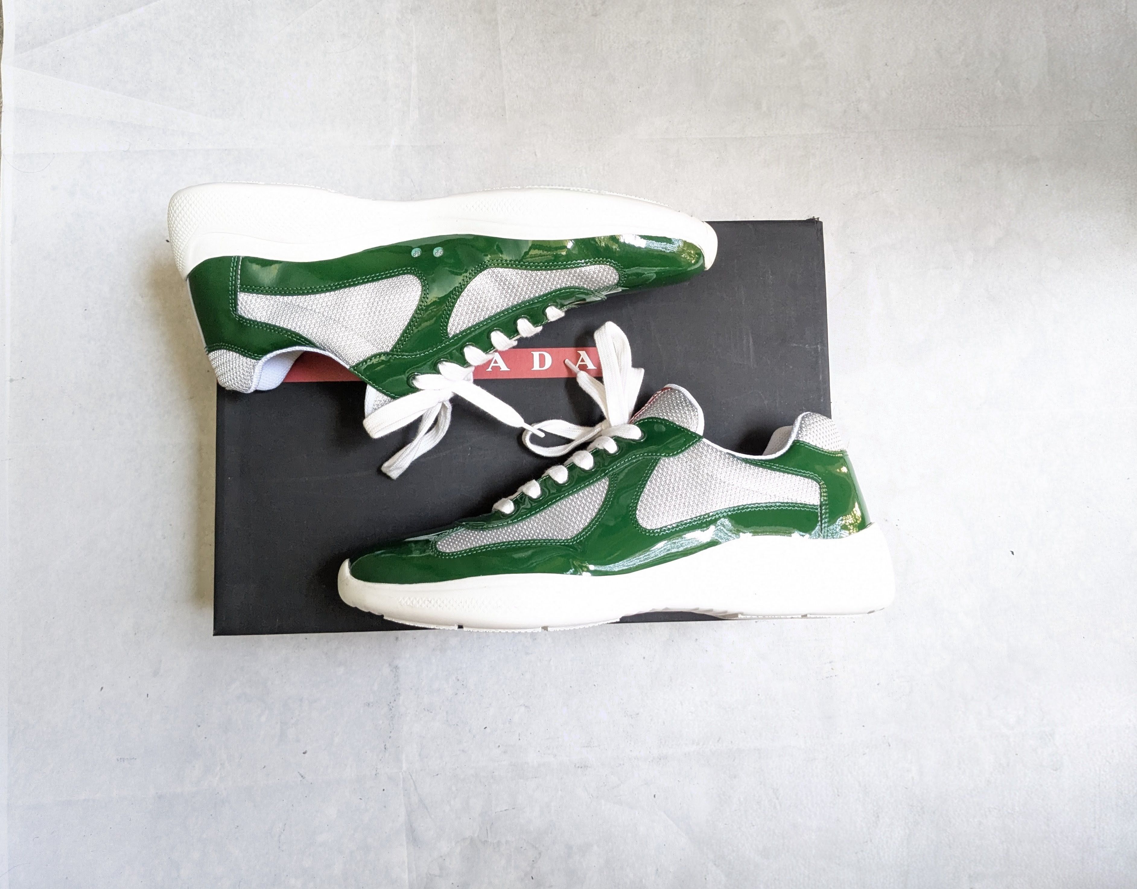 Prada Prada America's Cup Green Patent Leather 10 US Low Size US 10 / EU 43 - 5 Thumbnail