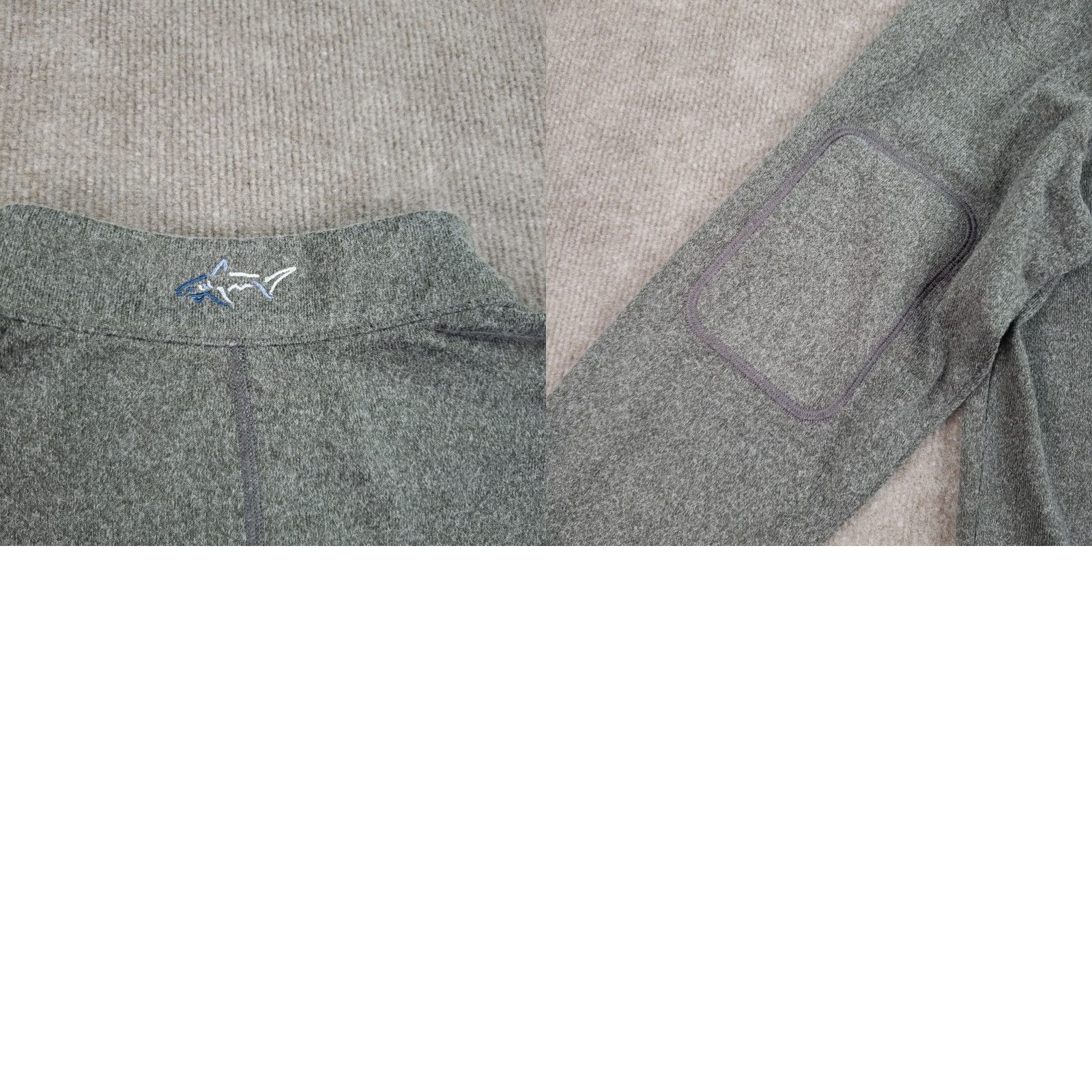 Vintage Greg Norman Men's Sweater Gray XL 1/4 Zip Long Sleeve Mock Neck Casual Golf Walking Lightweight Size US XL / EU 56 / 4 - 8 Thumbnail