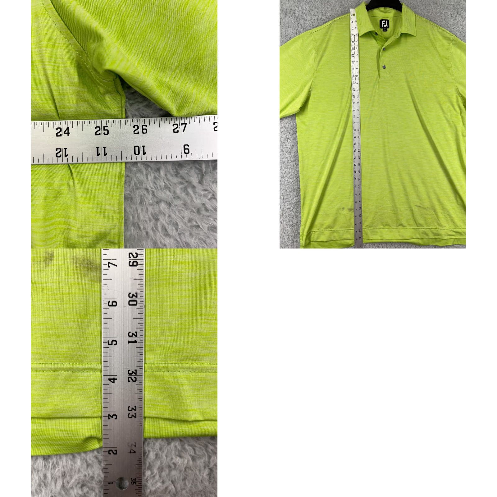 Footjoy FootJoy Polo Shirt Mens 2XL Green Polyester Blend Golf Shirt Size US XXL / EU 58 / 5 - 9 Thumbnail