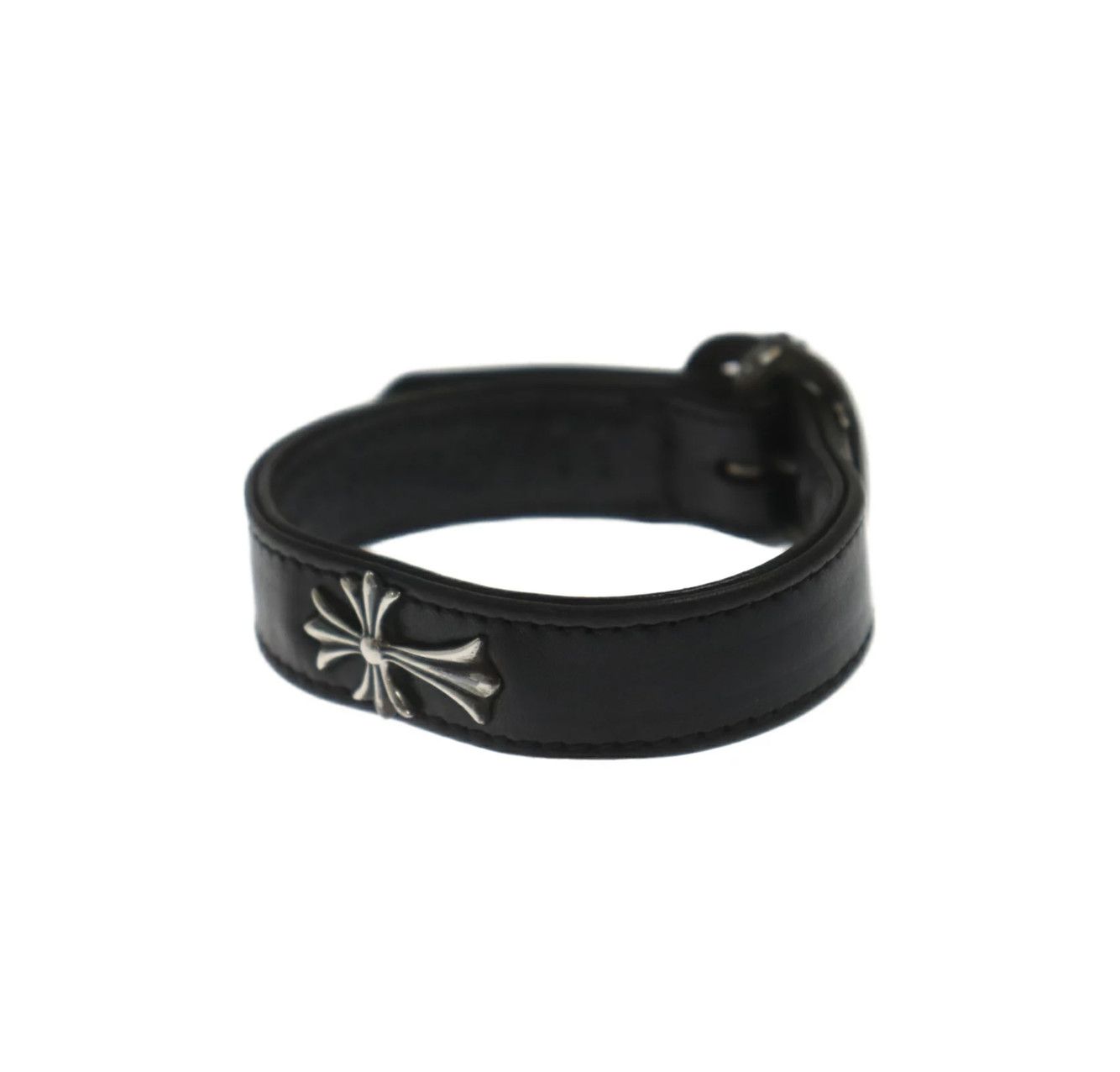 Chrome Hearts CHROME HEARTS GUNSLINGER CROSS LEATHER BRACELET Size ONE SIZE - 3 Thumbnail
