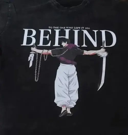 Japanese Brand Graphic Print Jujutsu Kaisen Washed T-shirt Size US XXL / EU 58 / 5 - 2 Thumbnail