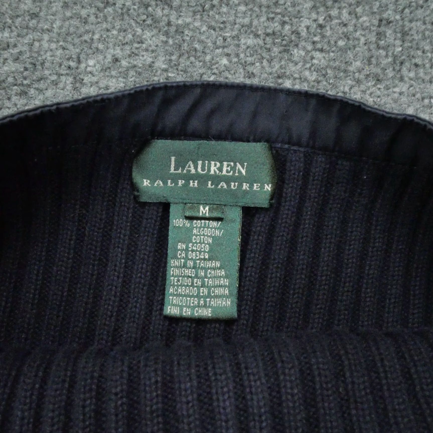 Ralph Lauren VINTAGE Ralph Lauren Sweater Womens Medium Blue Pullover Ribbed Cotton Side Tie Y2K Men? Size M / US 6-8 / IT 42-44 - 5 Thumbnail