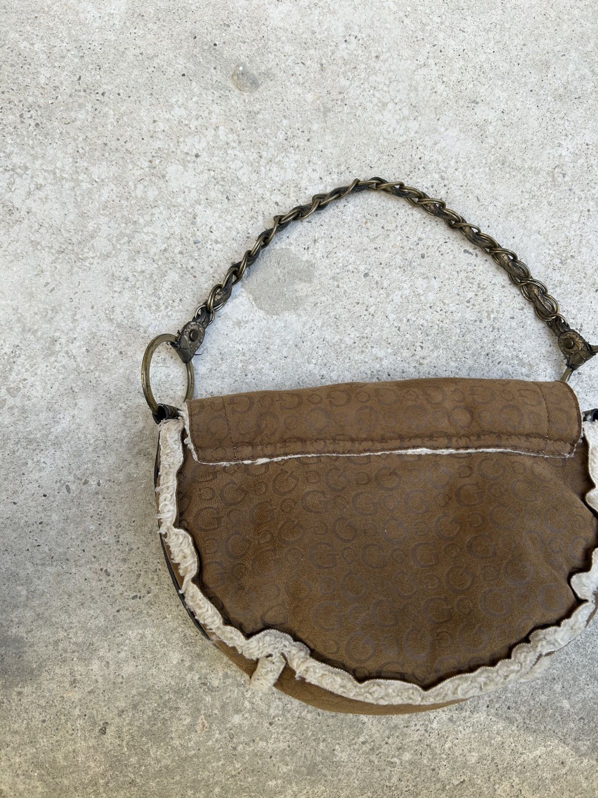 Guess Guess Camel brown padded Shoulder Bag Y2K monogram print Bag Size ONE SIZE - 15 Thumbnail