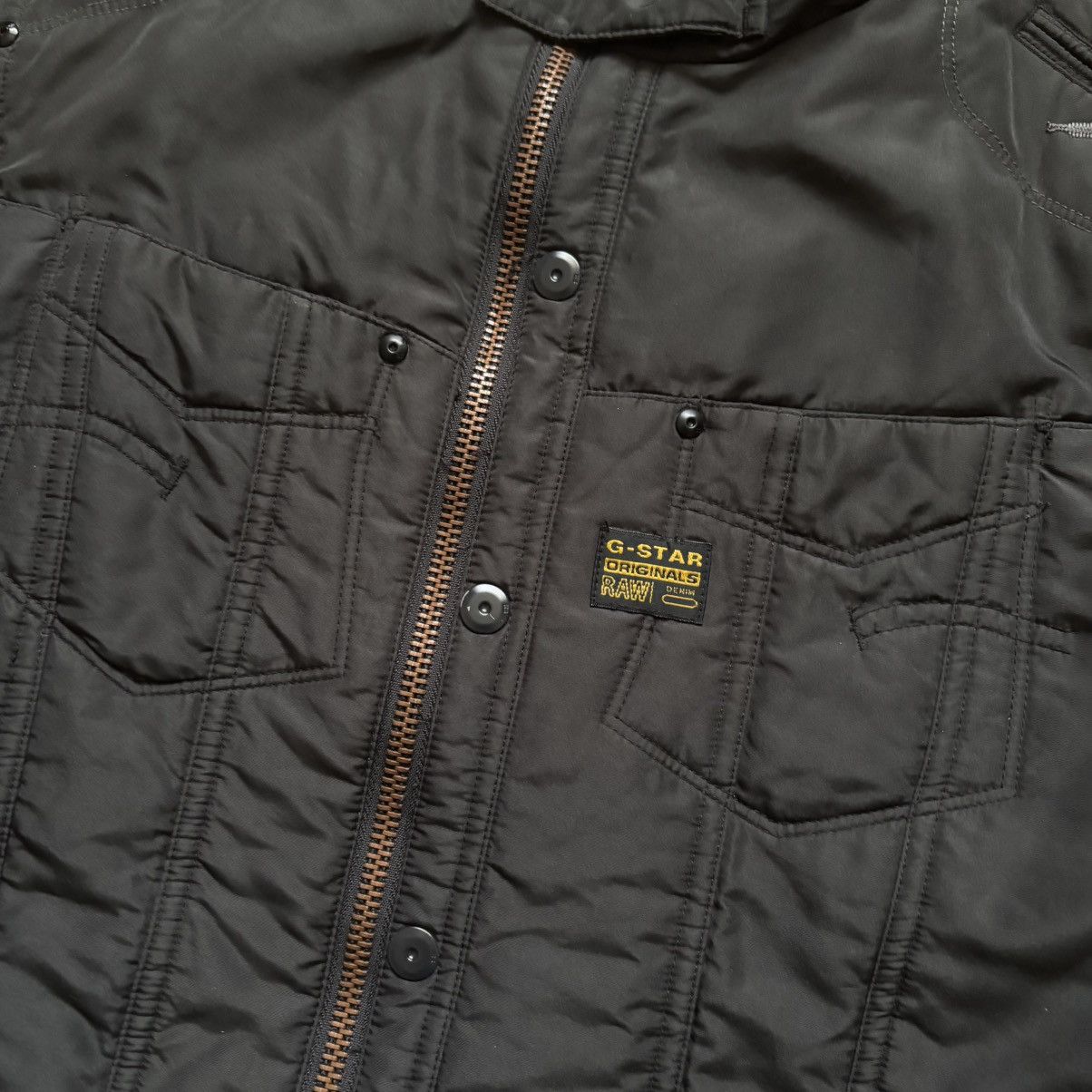 G-Star × Vintage Vintage Y2K Cargo G-Star Raw Quilted Jacket Size US M / EU 48-50 / 2 - 3 Thumbnail