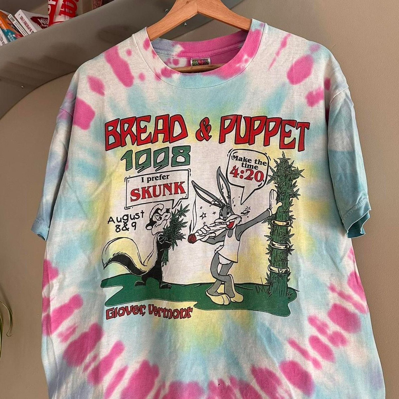 Fruit Of The Loom × Vintage Vintage Looney Tunes Weed Tee Size US L / EU 52-54 / 3 - 2 Thumbnail