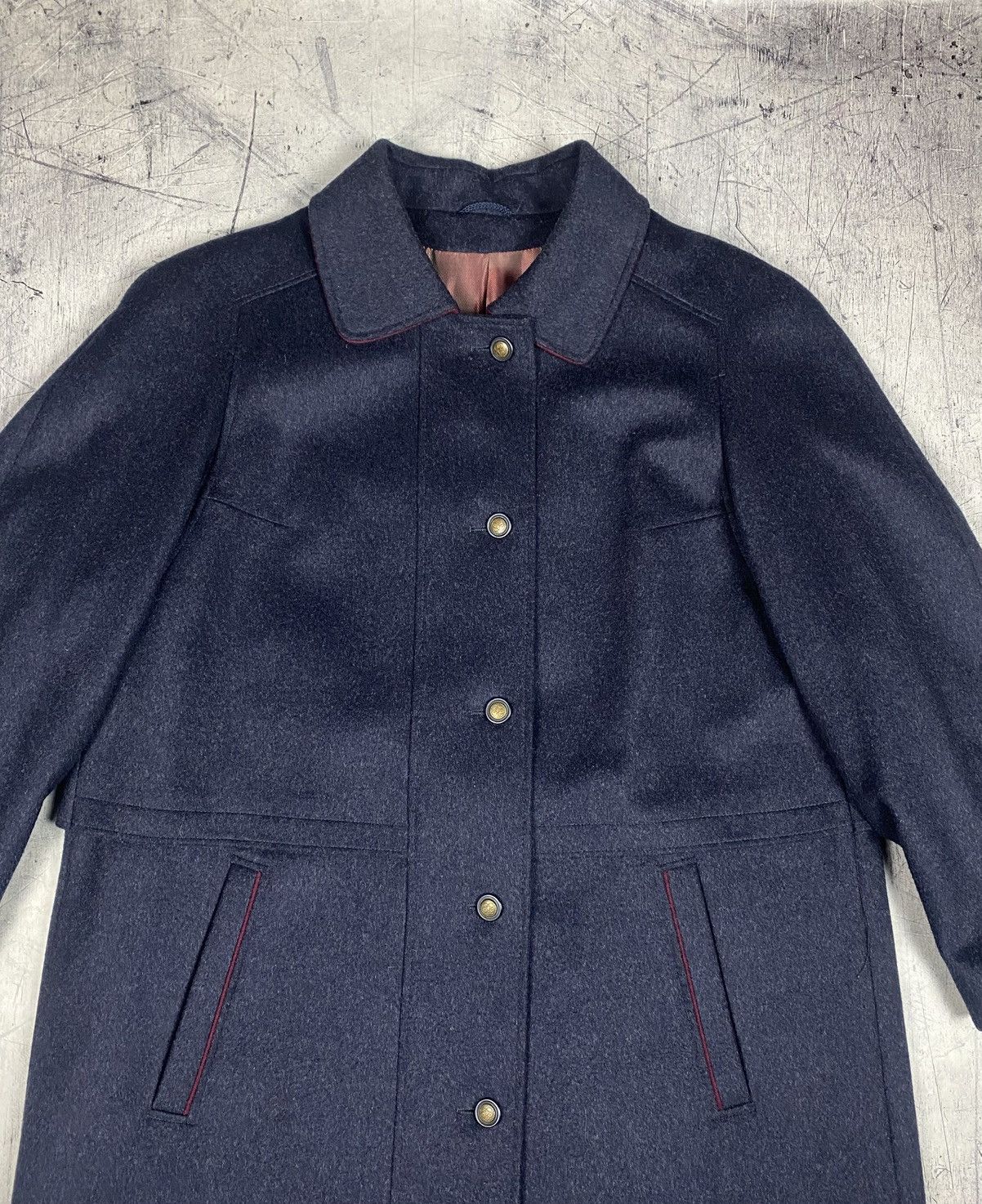 Other Vintage German Loden Wool Long Coat – Made in Germany Size XL / US 12-14 / IT 48-50 - 3 Thumbnail