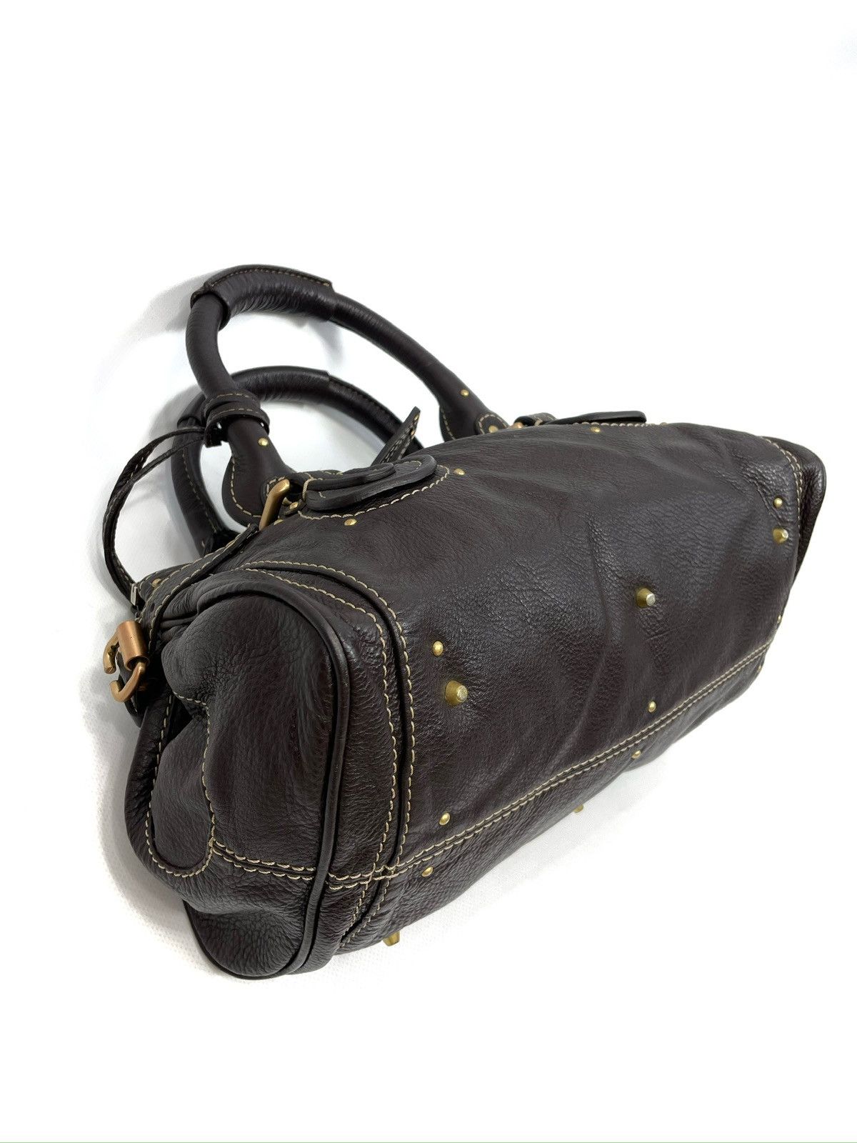 Chloe Chloé Paddington Medium Satchel Bag – Dark Brown Chocolate Size ONE SIZE - 12 Thumbnail