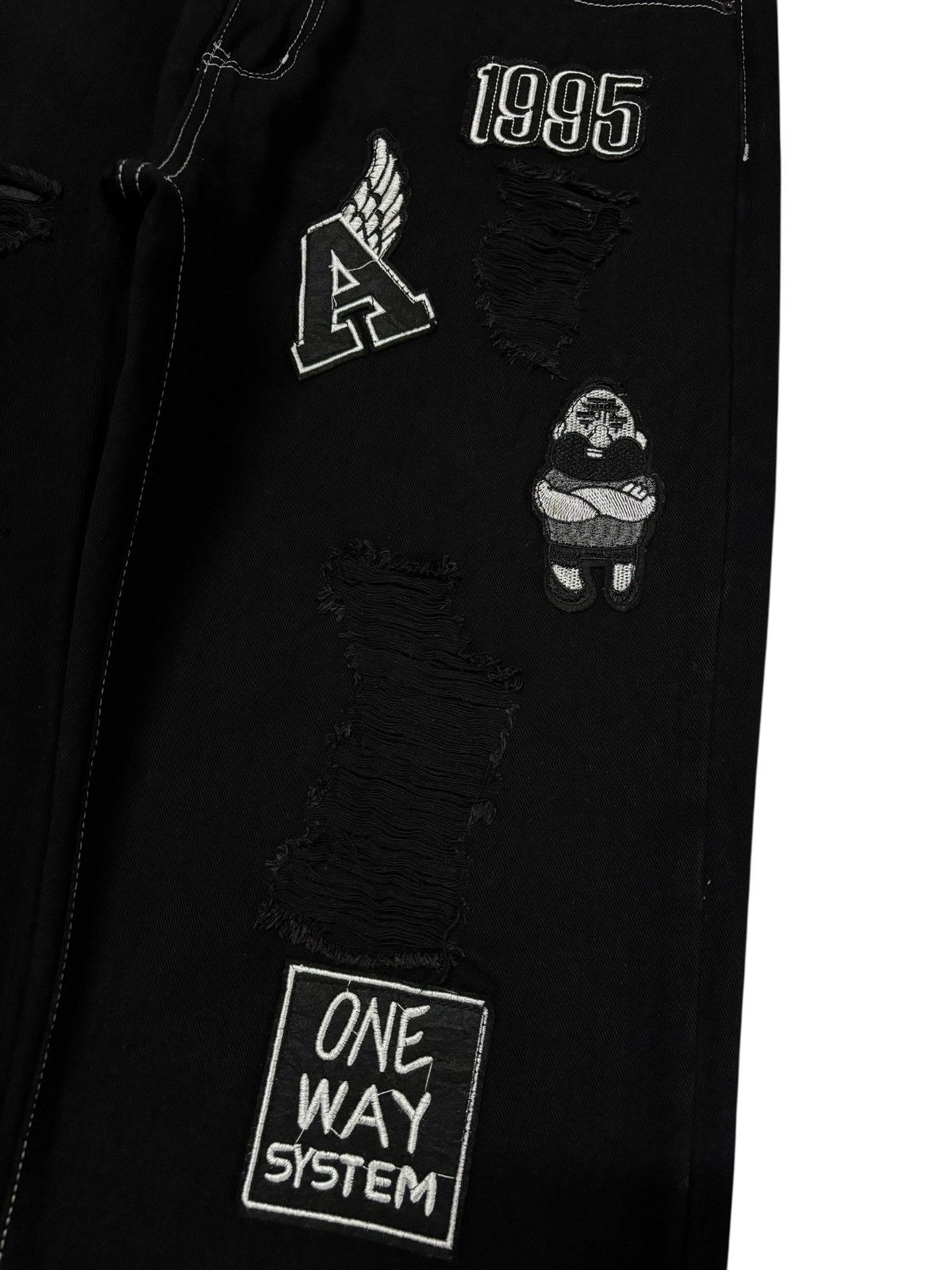Other Embroidered Baggy Jeans Size US 37 - 4 Thumbnail