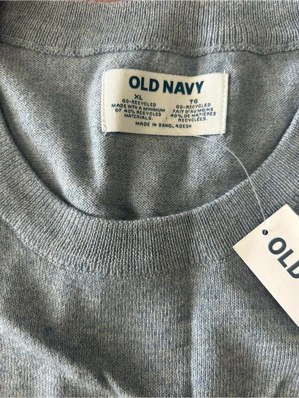 Old Navy Old Navy Baby Blue Crewneck Pullove Size US XL / EU 56 / 4 - 1 Thumbnail