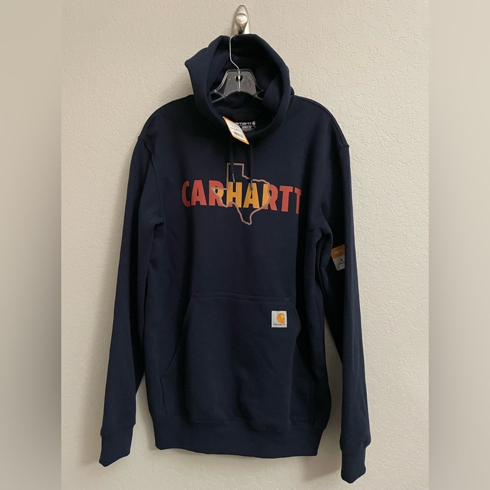 Carhartt Carhartt Midweight Sweatshirt Hoodie Navy Mens Small Size US S / EU 44-46 / 1 - 1 Thumbnail