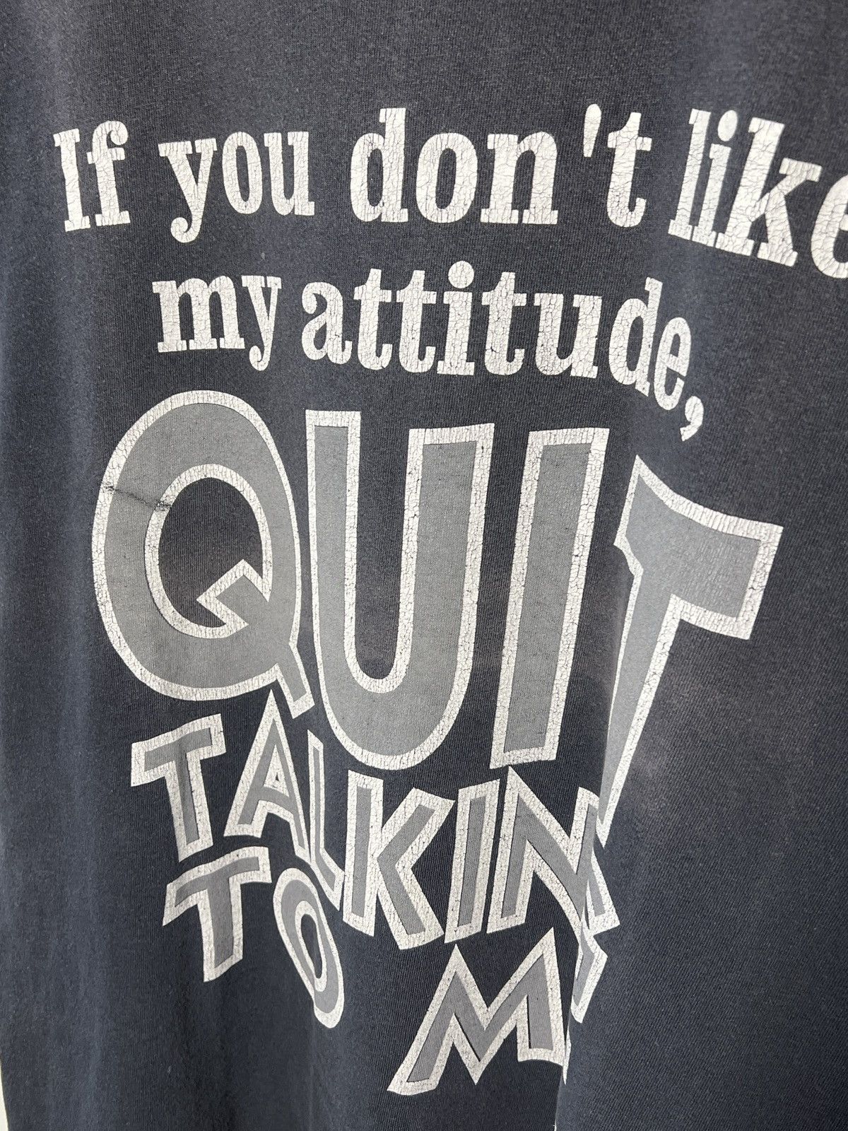 Seditionaries vintage single stitch quit talking to me t shirt Size US L / EU 52-54 / 3 - 4 Thumbnail