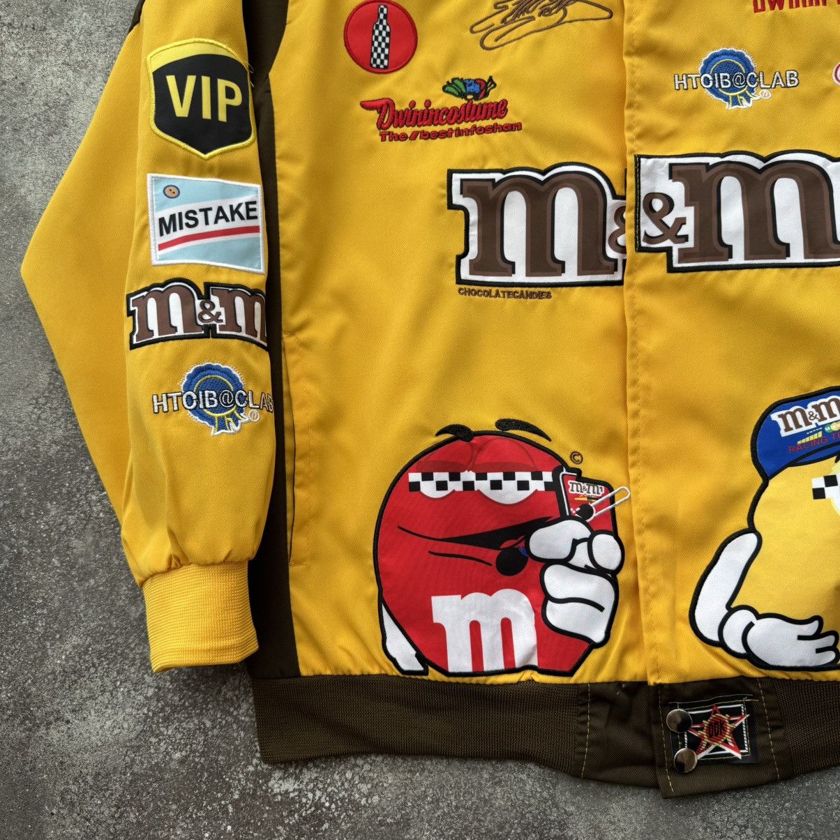 Vintage M&M Multi Logo Y2K Racing Light Bomber Jacket Size XL / US 12-14 / IT 48-50 - 7 Thumbnail