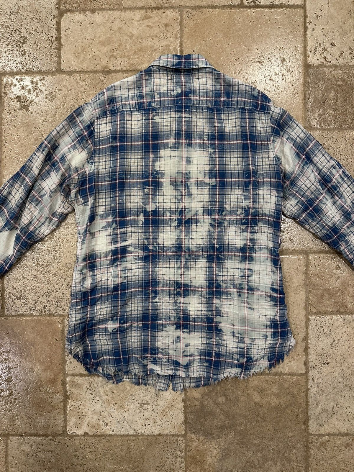 Saint Laurent Paris Saint Laurent x Hedi SS16 Surf Sound Bleach Shirt Flannel Size US L / EU 52-54 / 3 - 9 Thumbnail