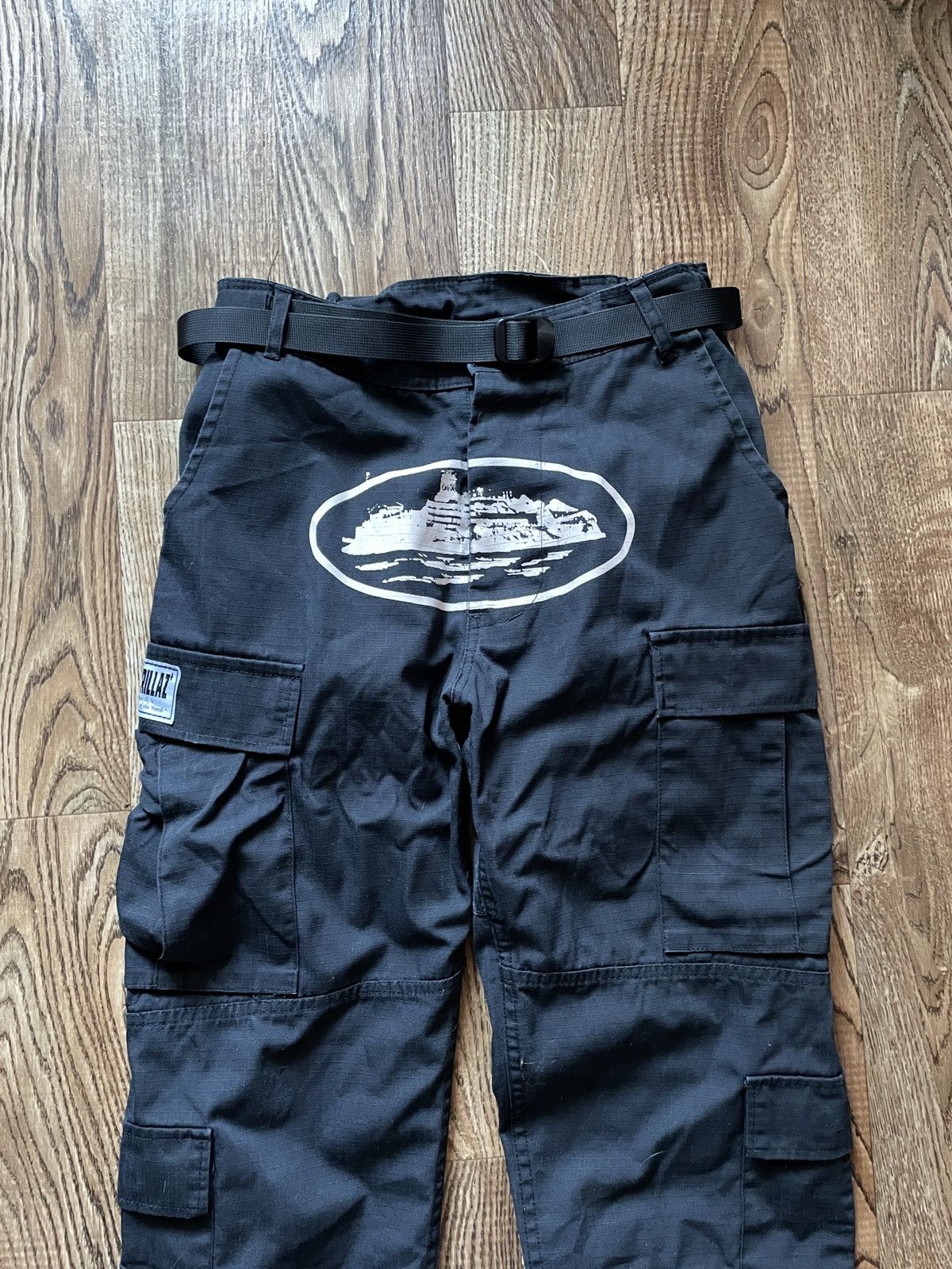 Corteiz Vintage Corteiz Cargo Pants Black Big Logo Size US 30 / EU 46 - 3 Thumbnail