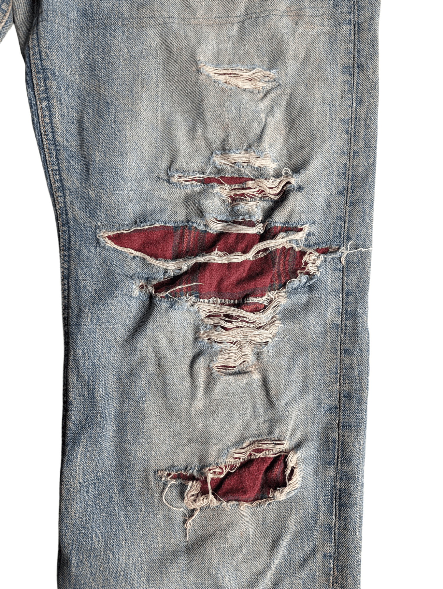 Lee LEE RIDER PATCHWORK DISTRESSED DENIM Size US 32 / EU 48 - 18 Thumbnail