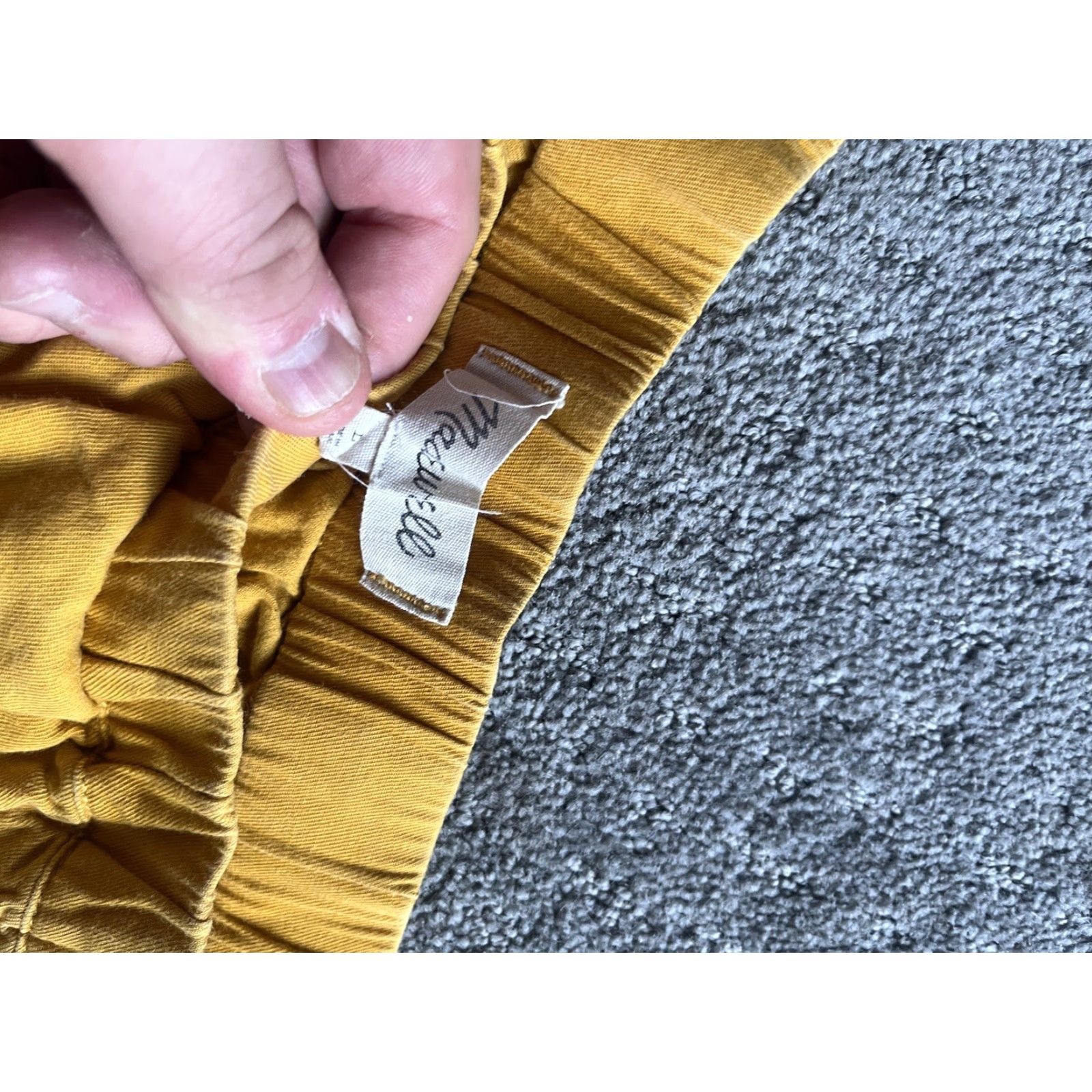 Madewell Madewell Womens Shorts Large Yellow Stretch Waist Cotton Blend Pull On Bottoms Size 36" / US 14 / IT 50 - 3 Thumbnail