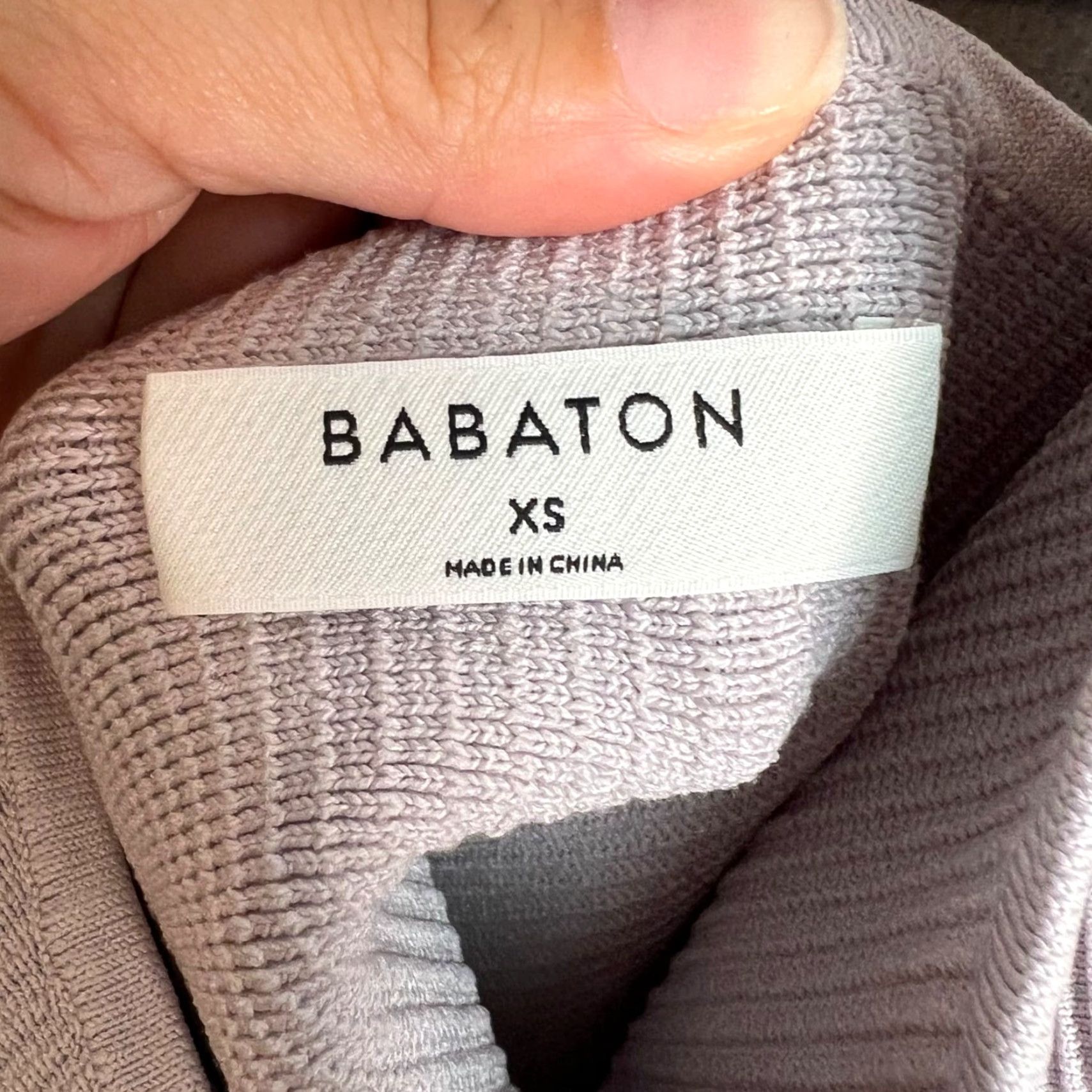 Vintage Babaton Womens Crop Top Halter Knit Sleeveless Casual Spring Summer XS Gray Size XS / US 0-2 / IT 36-38 - 3 Thumbnail