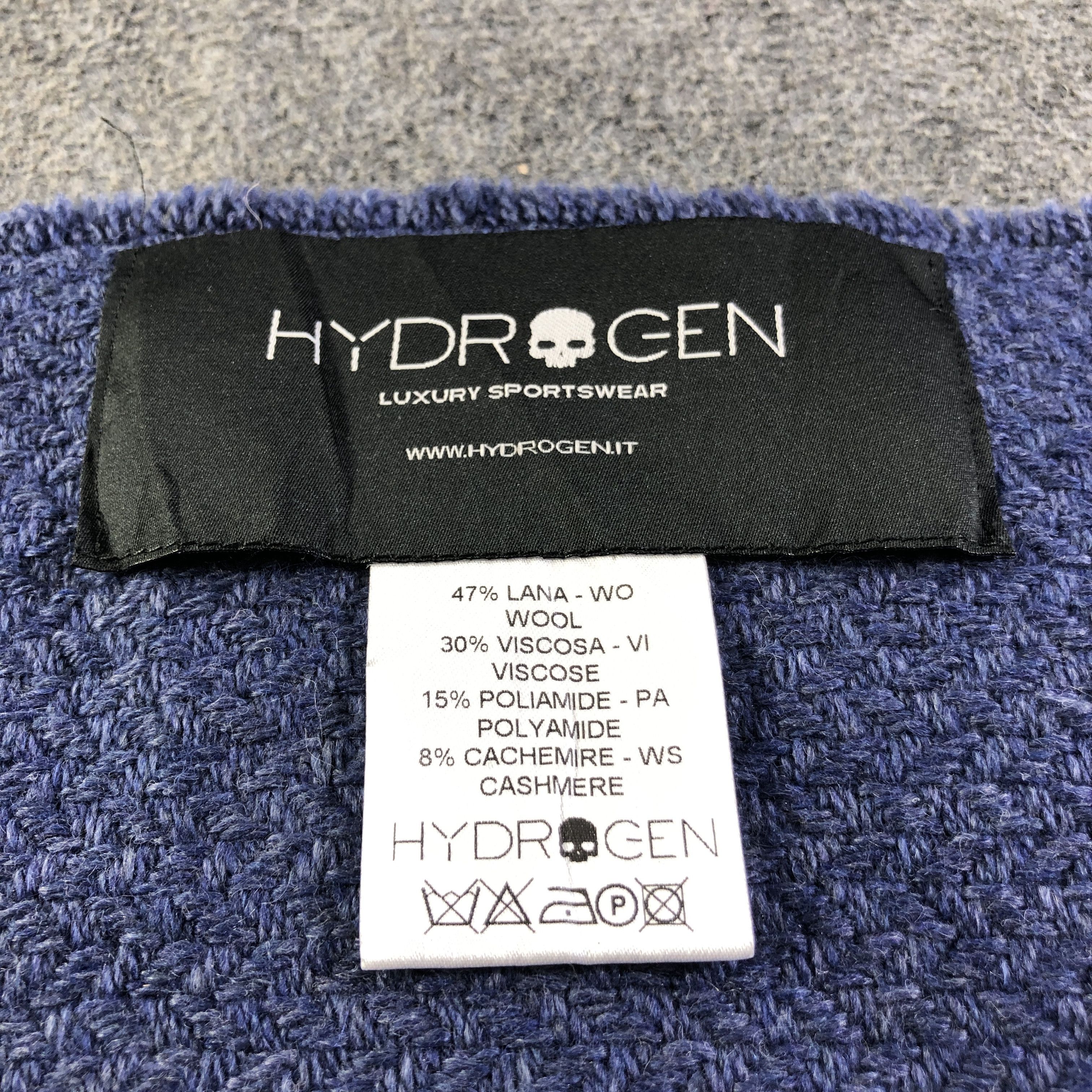 HYDROGEN Hydrogen Italy Wool Scarf Muffler V2689 Size ONE SIZE - 5 Thumbnail