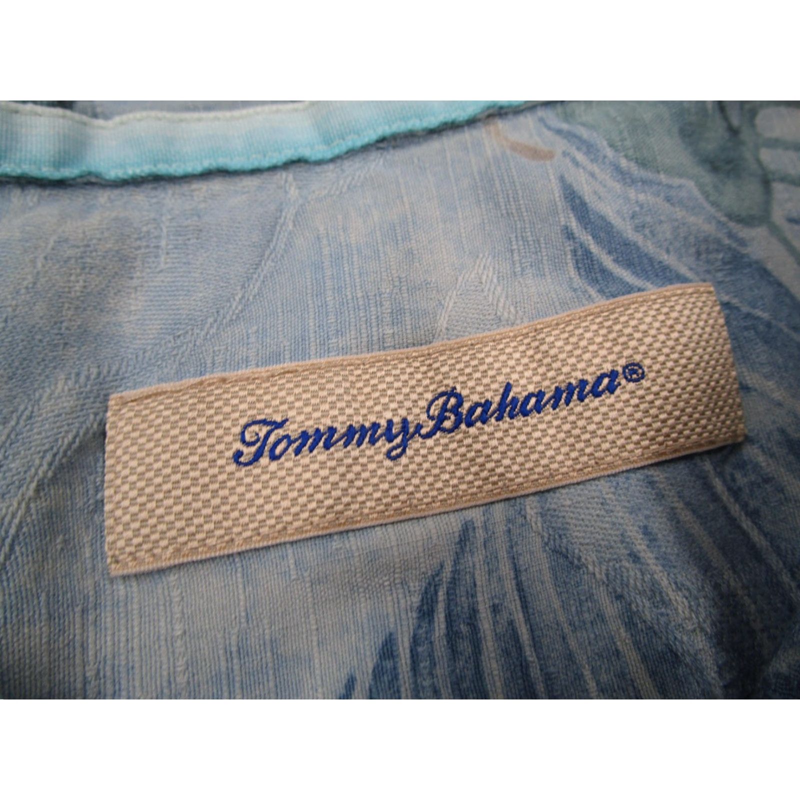 Tommy Bahama Tommy Bahama Shirt Mens 3XB Blue Silk Short Sleeve Hawaiian Beach Casual Tiki Size US XXL / EU 58 / 5 - 3 Thumbnail