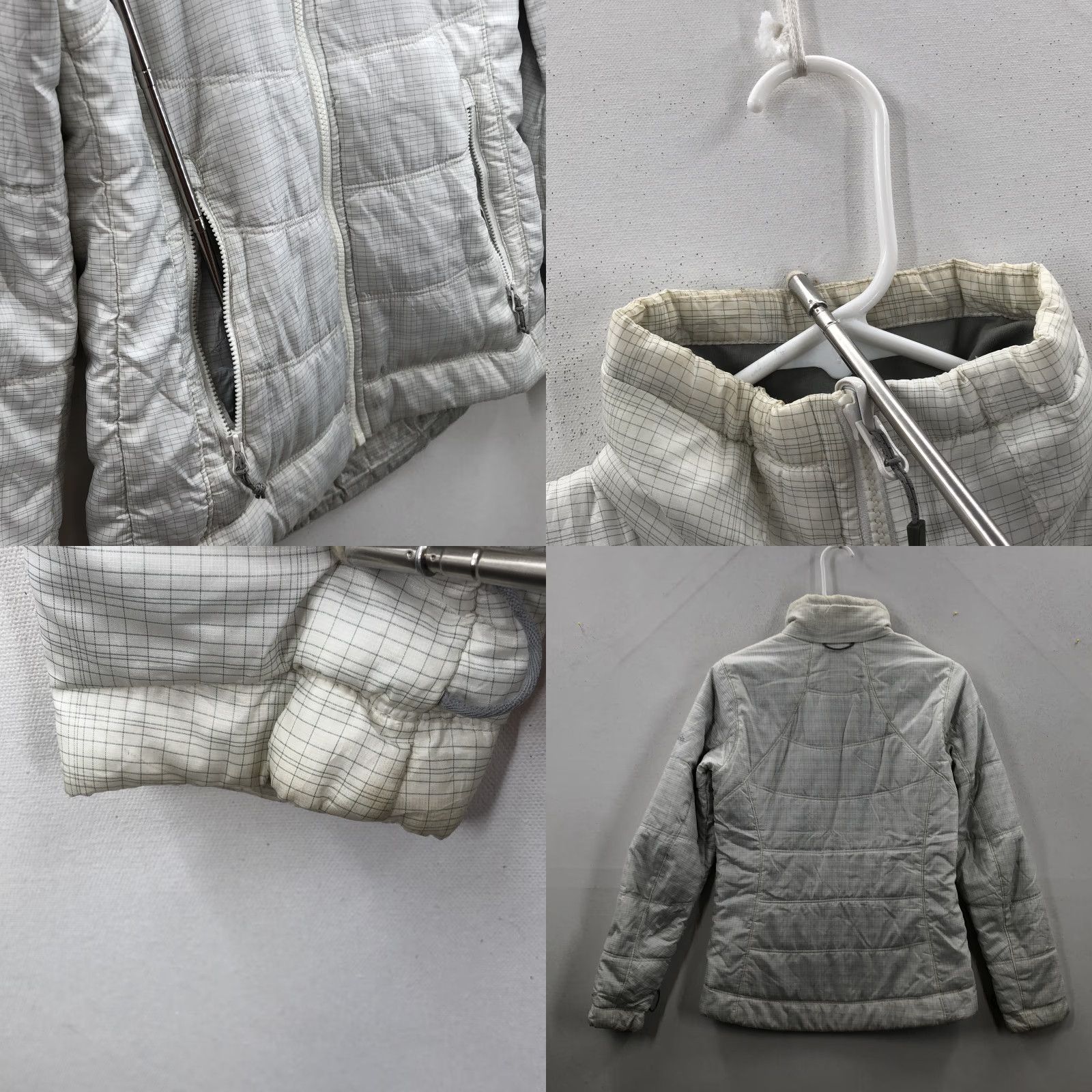 Vintage Columbia Womens Jacket White Check Interchange Long Sleeve Full Zip Puffer Sz XS Size XS / US 0-2 / IT 36-38 - 8 Thumbnail