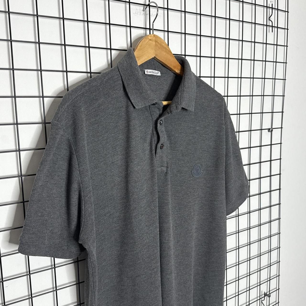Moncler Moncler Maglia Polo Shirt Grey Size US L / EU 52-54 / 3 - 3 Thumbnail