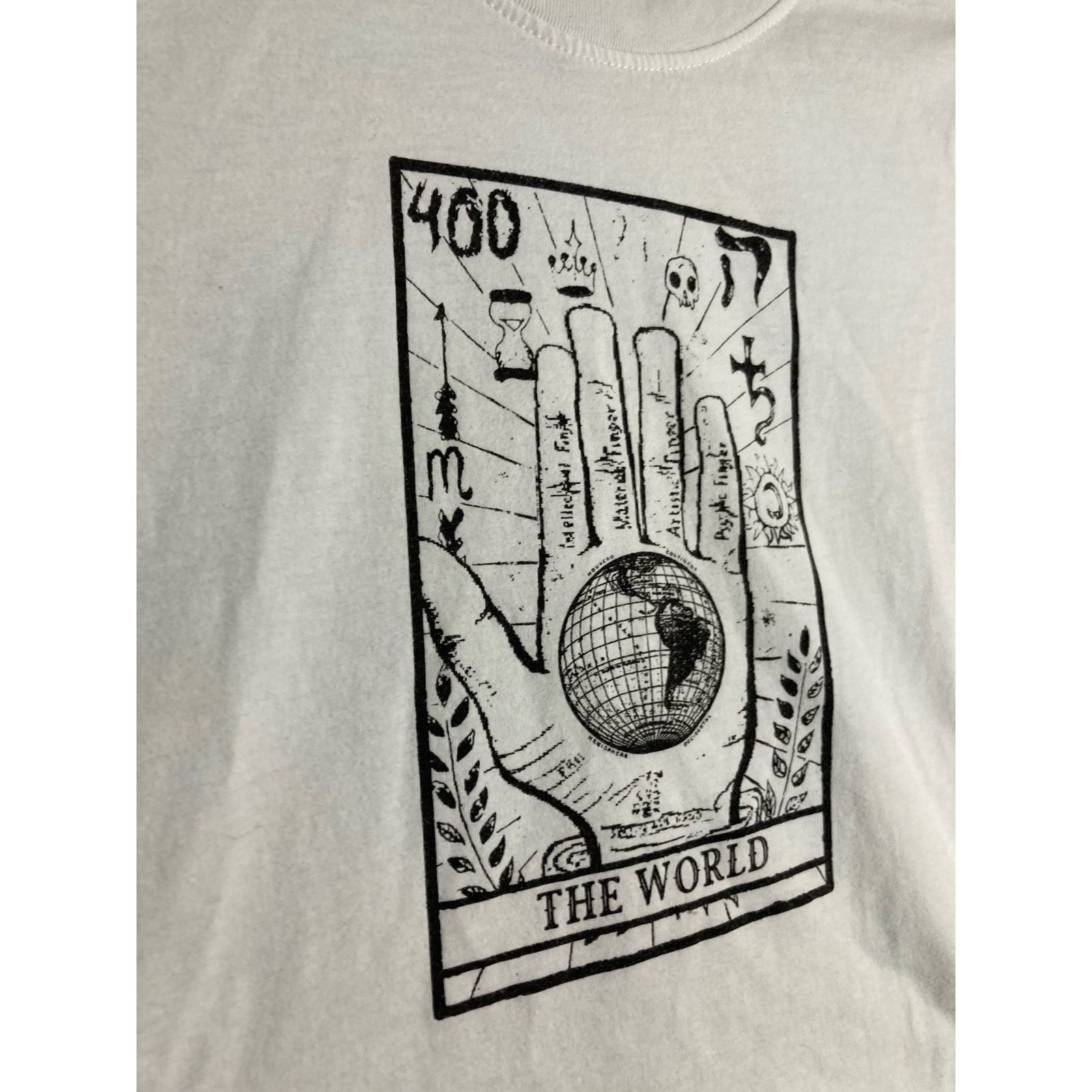 Other Orange Kiss Women's Mystical Tarot Graphic Tee White Medium Size M / US 6-8 / IT 42-44 - 7 Thumbnail