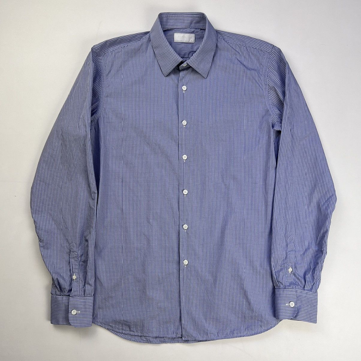 Prada Prada blue/white small check classic shirt Size US L / EU 52-54 / 3 - 1 Thumbnail