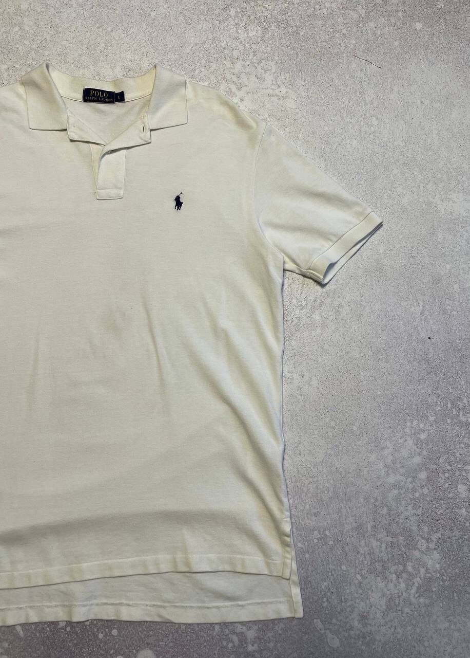 Polo Ralph Lauren × RRL Ralph Lauren × Ralph Lauren Vintage Polo Ralph Lauren PRL Y2K White Basic Polo Pony Logo Size US L / EU 52-54 / 3 - 2 Thumbnail