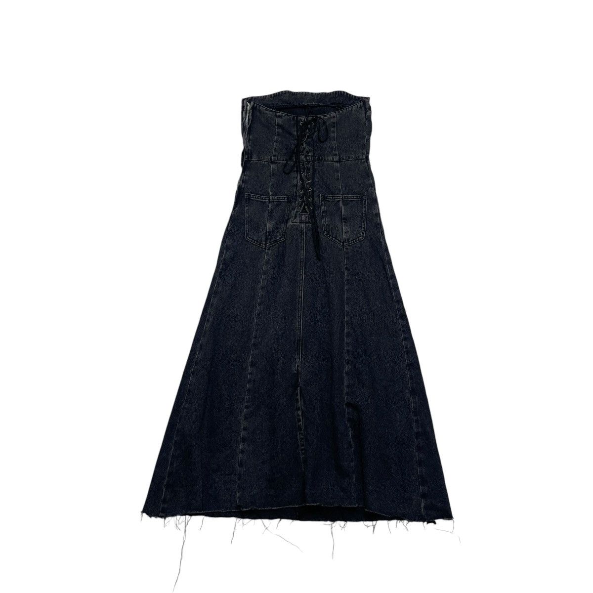 Yohji Yamamoto 🗣️Japanese Brand Y’S Distressed Long Skirt Size 28" / US 6 / IT 42 - 1 Thumbnail