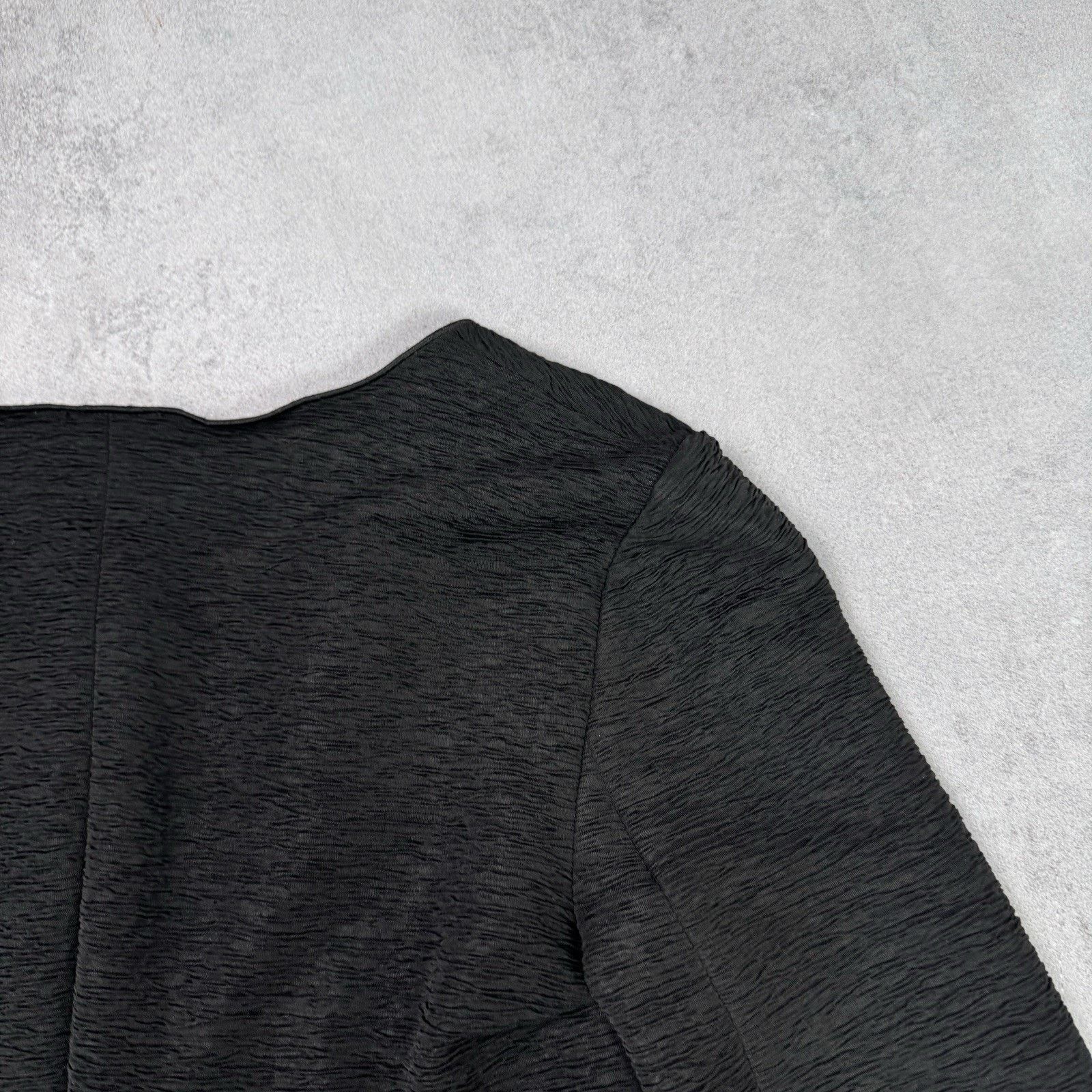 Armani Collezioni Armani Collezioni Pleated Jacket Blazer Black Size 42 Size M / US 6-8 / IT 42-44 - 9 Thumbnail