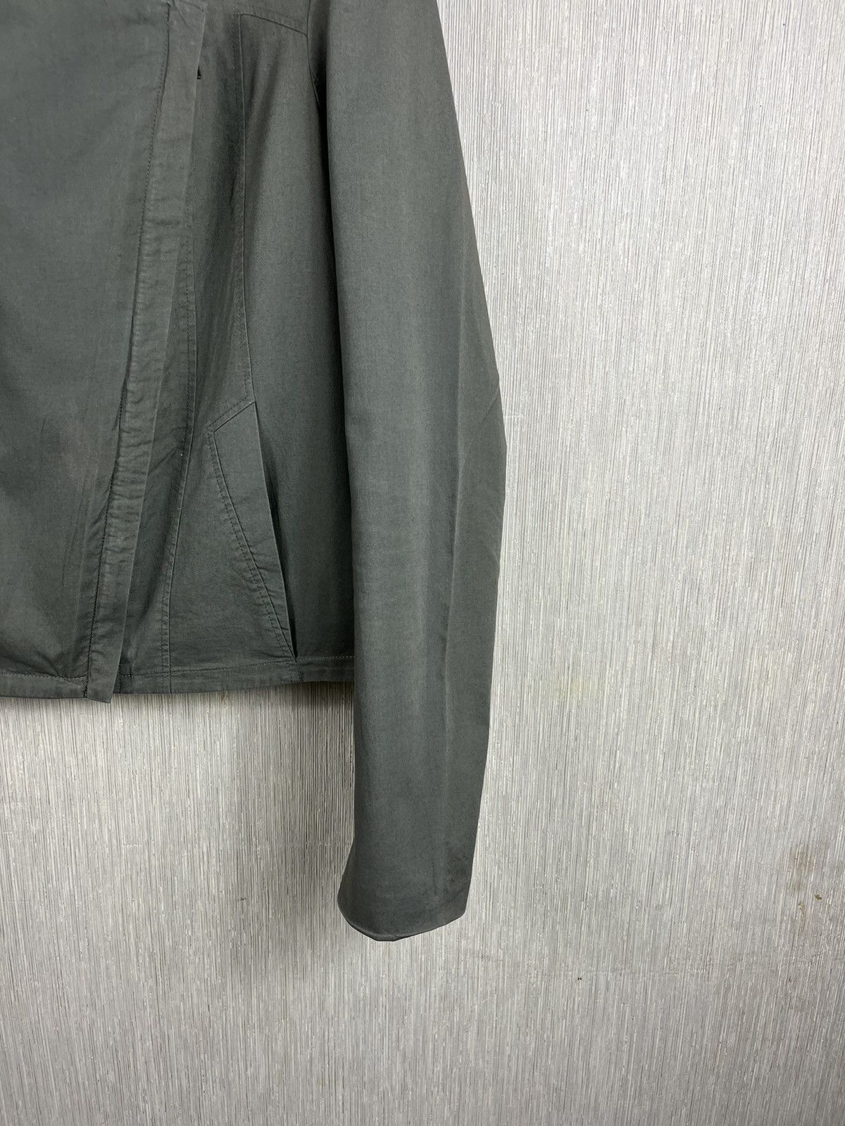 Helmut Lang × Vintage Helmut Lang moto biker cropped asymmetric zip draped jacket Size M / US 6-8 / IT 42-44 - 7 Thumbnail