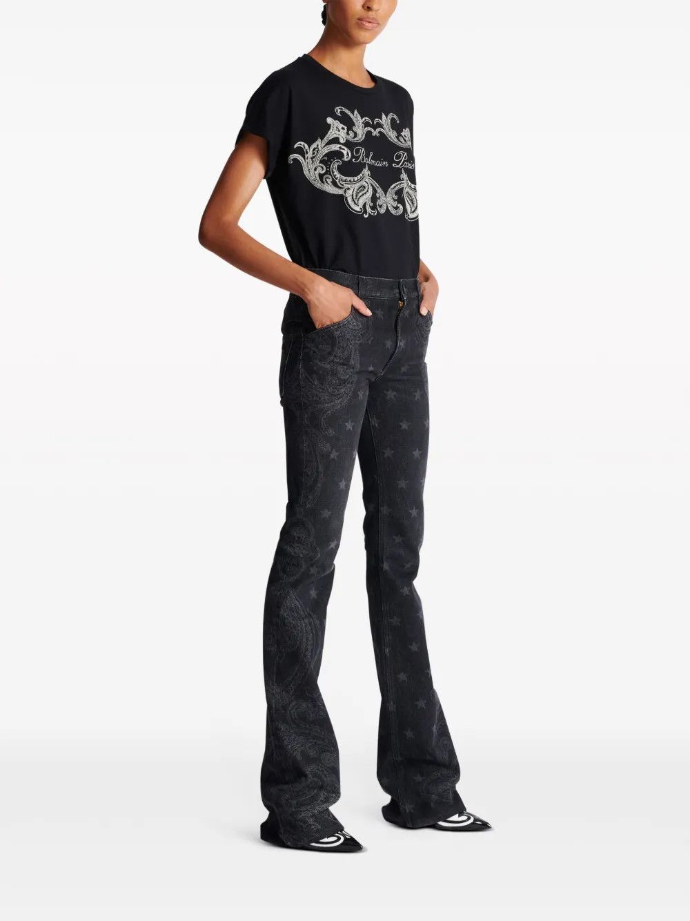 Balmain o1y0625 Denim Pant in Black Size 30" / US 8 / IT 44 - 4 Thumbnail