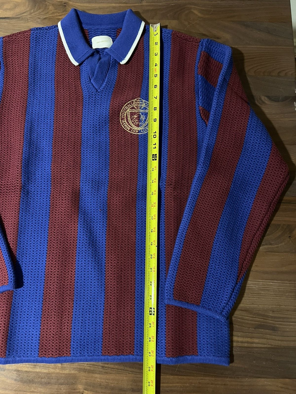 Aime Leon Dore Aime Leon Dore Knit Soccer Jersey Sweater Merlot/Royal Size US L / EU 52-54 / 3 - 5 Thumbnail