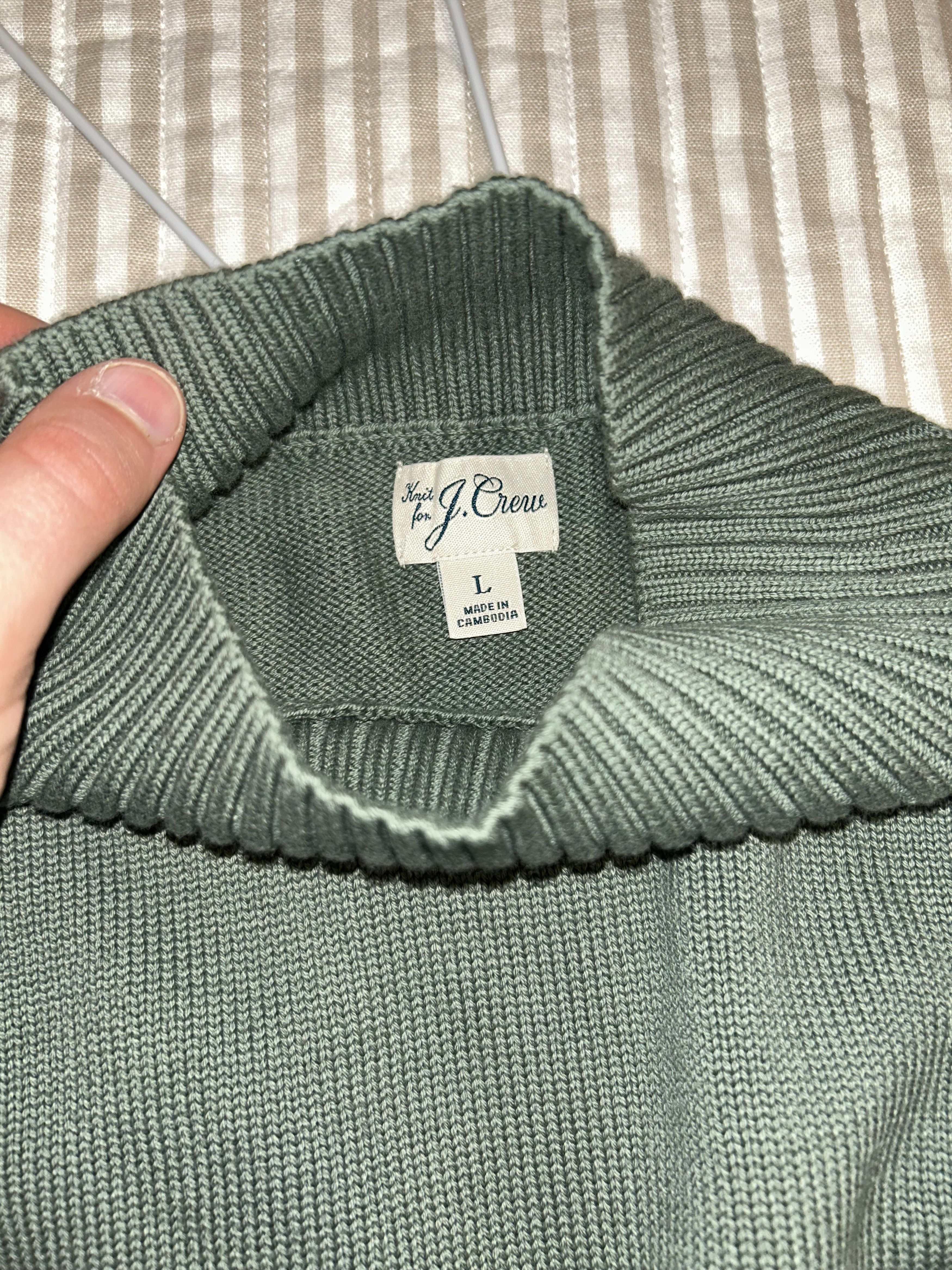 J.Crew J. Crew Heritage Cotton Mockneck Sweater Size US L / EU 52-54 / 3 - 3 Thumbnail