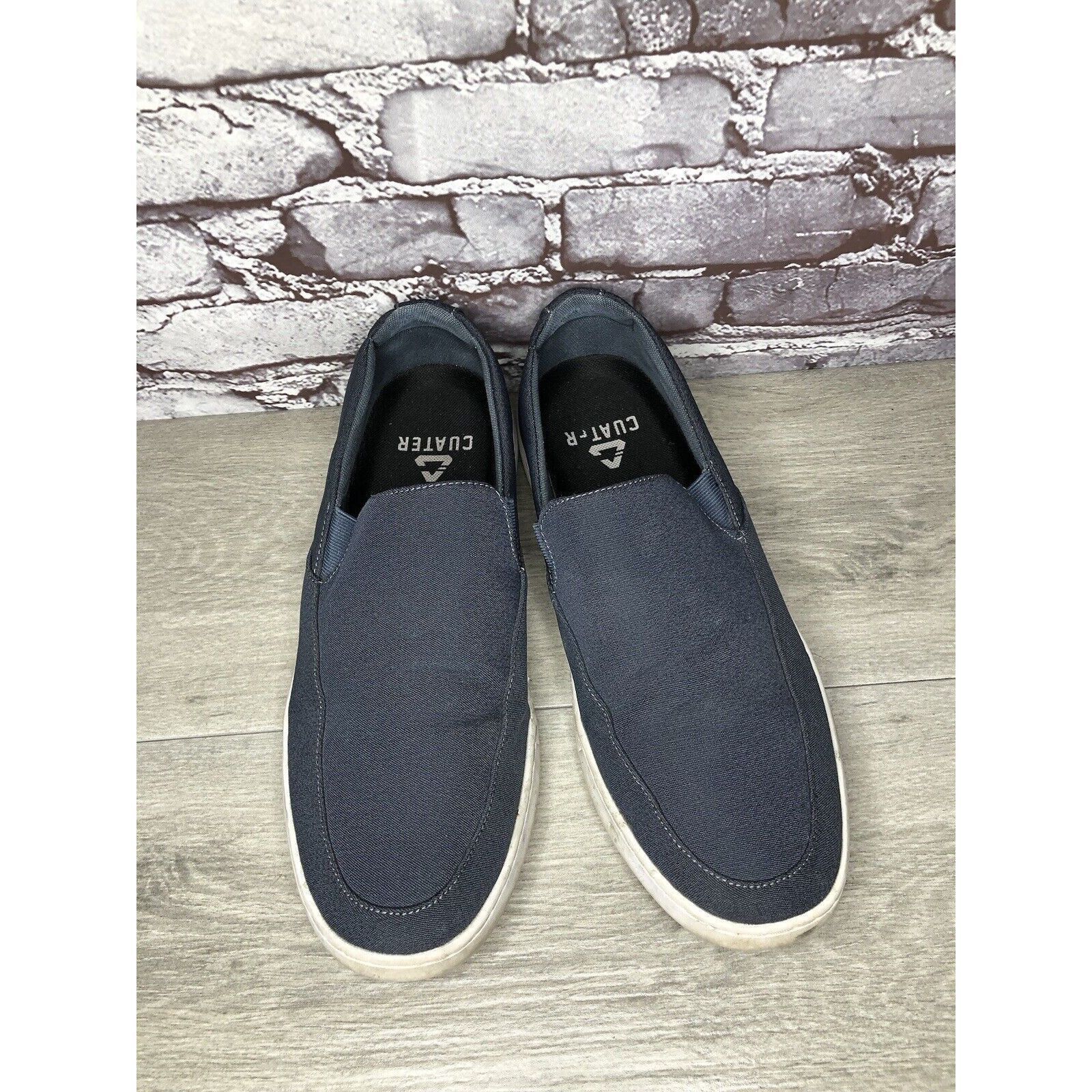 Other Cuater Tracer Navy Blue Canvas Fabric Slip On Casual Shoes M Size US 13 / EU 46 - 2 Thumbnail