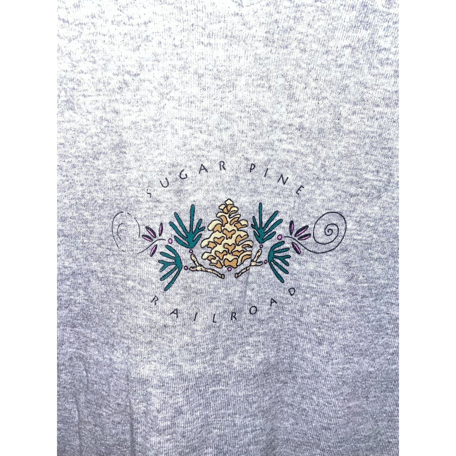 Vintage Womens Sugar Pine Shirt Railroad Gray Sleeveless VTG 90s XL Size XL / US 12-14 / IT 48-50 - 2 Thumbnail