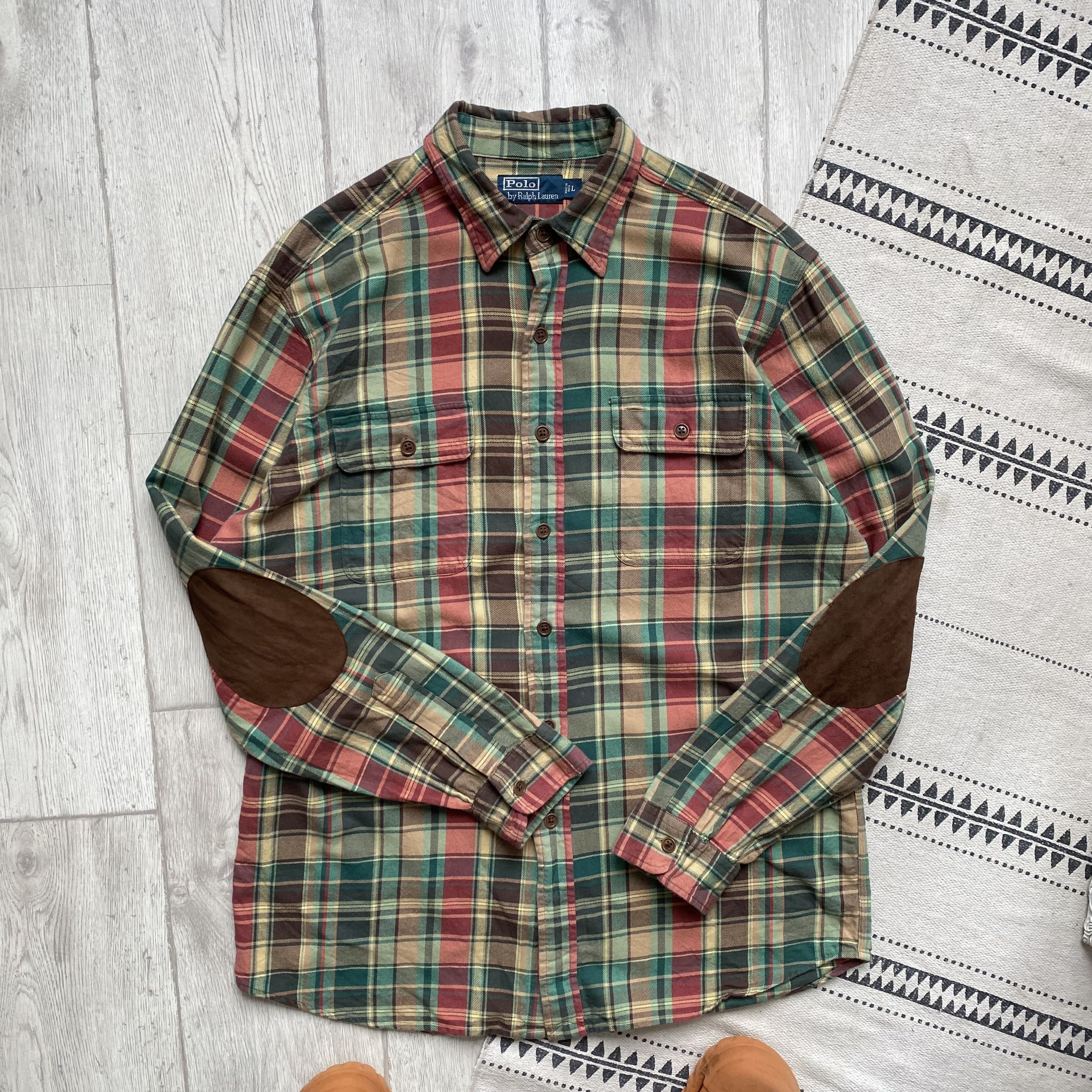 Polo Ralph Lauren Vintage Polo Ralph Lauren flannel shirt Travis Scott style Size US L / EU 52-54 / 3 - 9 Thumbnail
