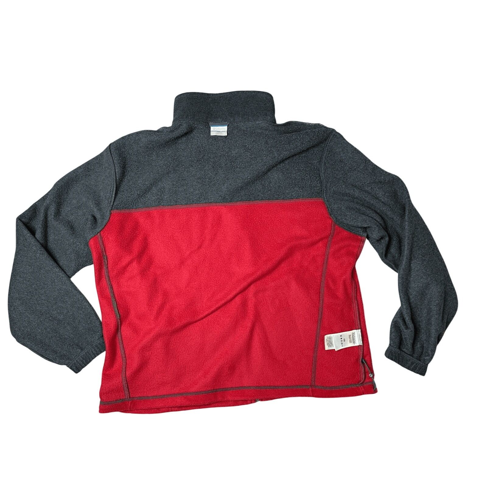 Columbia Columbia Steen Mountain Red Grey Zip Up Fleece Jacket XL Size US XL / EU 56 / 4 - 10 Thumbnail