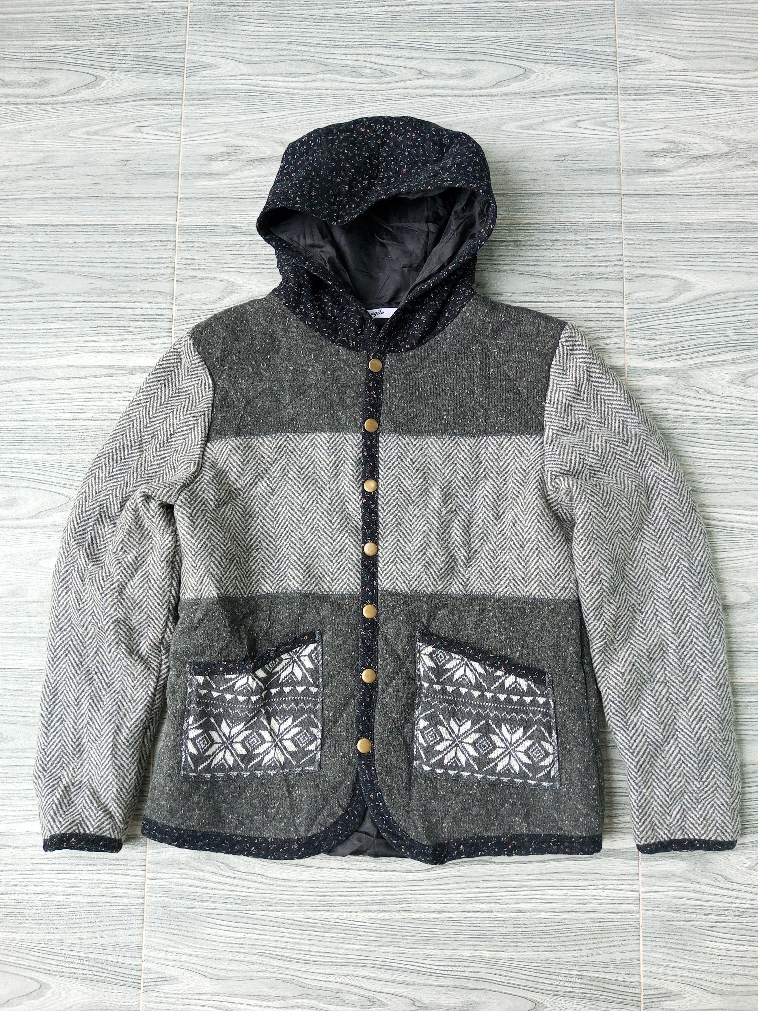 Isamu Katayama Backlash × Japanese Brand × KMRii Japanese Brand Agile Wool Button Down Jacket Size US M / EU 48-50 / 2 - 1 Thumbnail