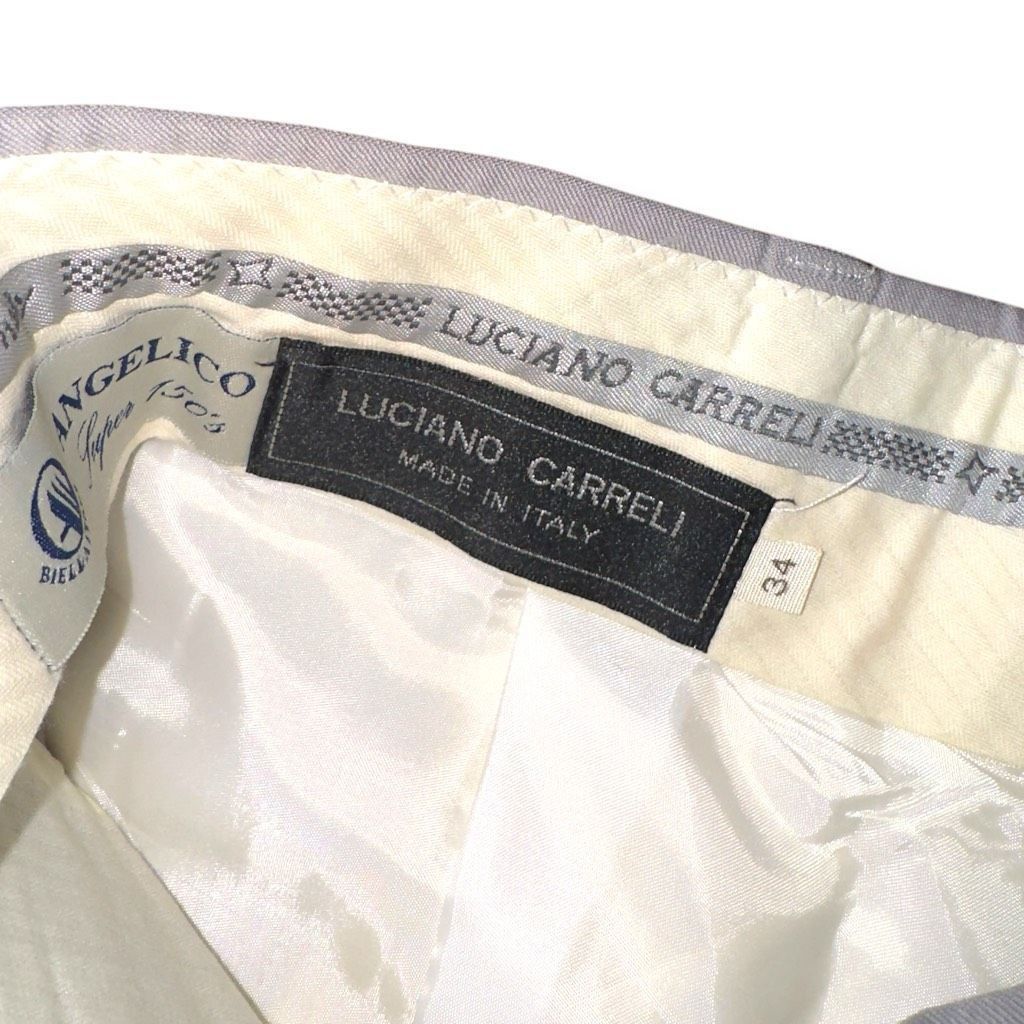 Zanella Luciano Carreli Angelico Super 130s Dress Pleated Trouser Pa Size 34R - 2 Thumbnail