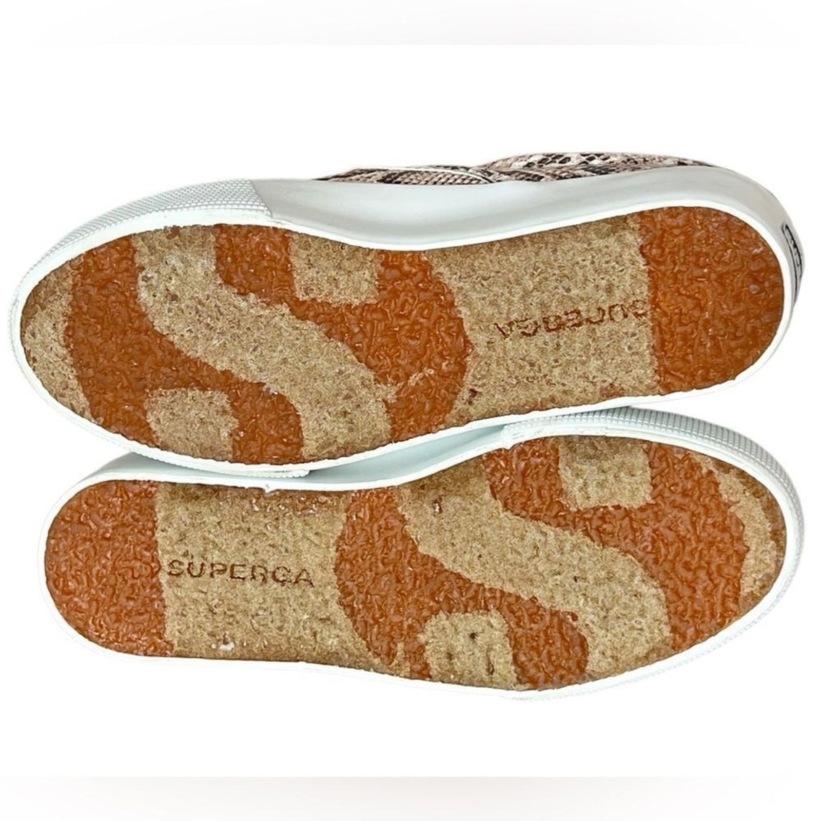 Superga Superga Faux Snakeskin Beige Platform Slip On Sneakers 5.5 Size US 5.5 / IT 35.5 - 7 Thumbnail