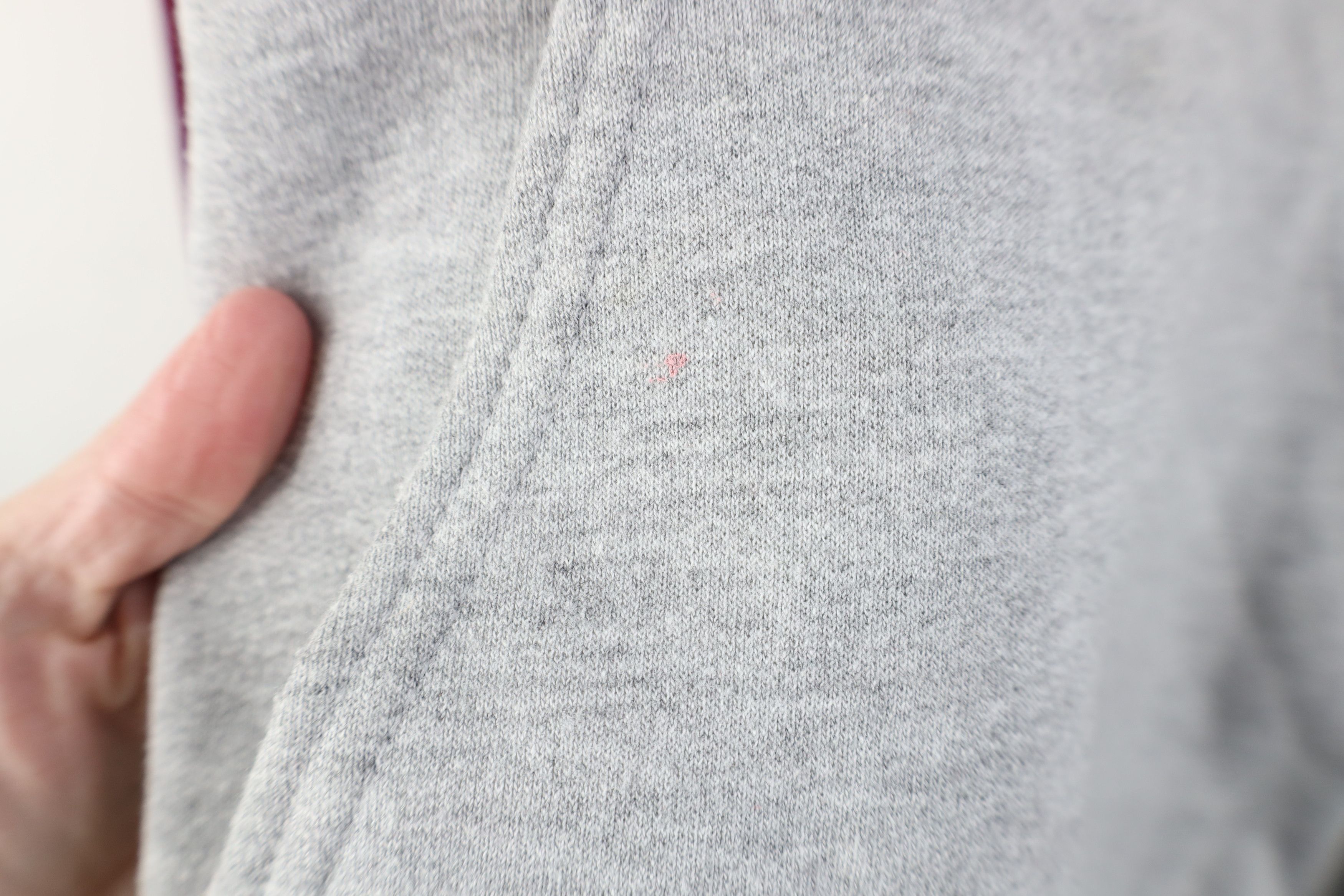 Vintage Vintage 90s Y2K Streetwear Hoodie Sweatshirt Gray Burgundy Size US L / EU 52-54 / 3 - 5 Thumbnail