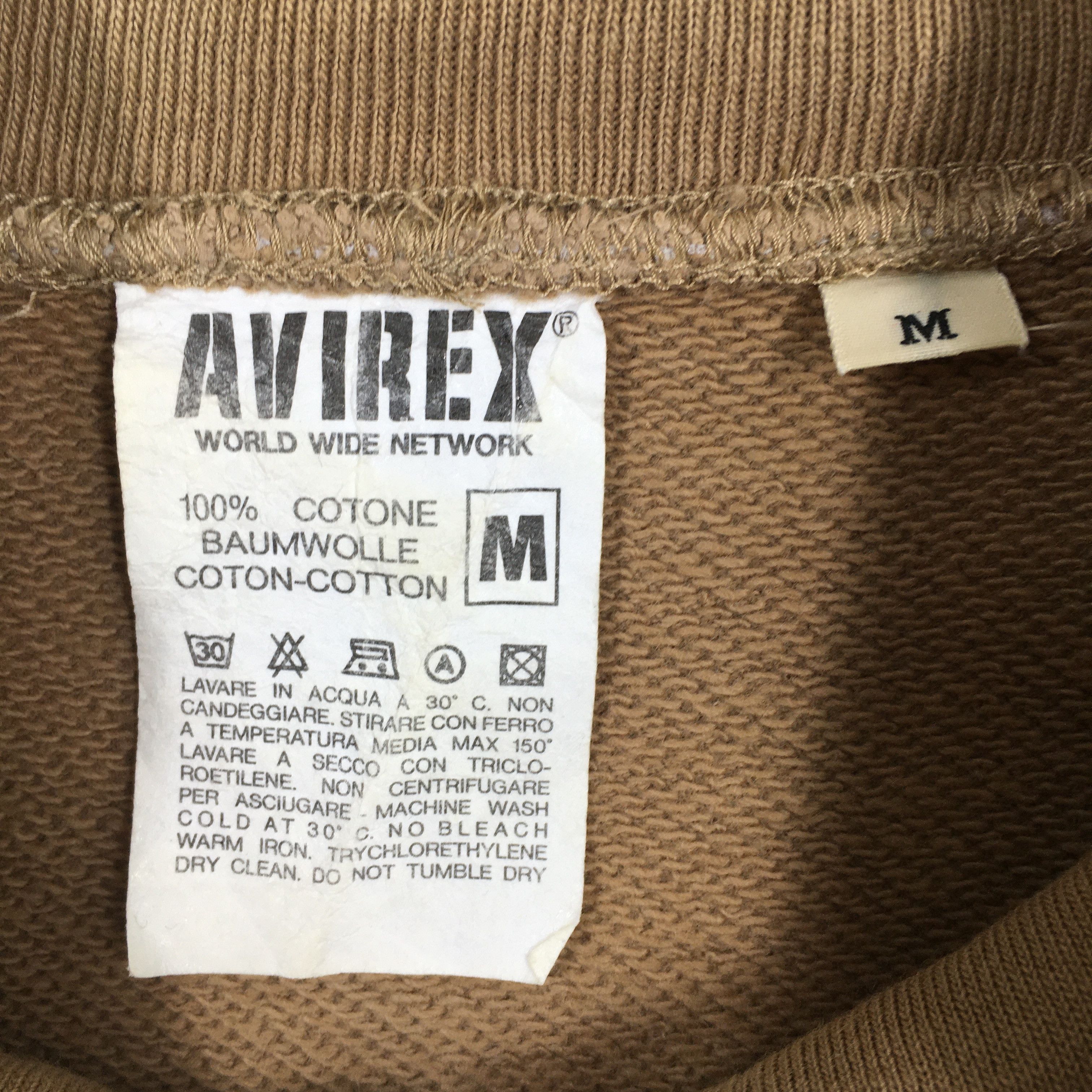 Avirex Vintage 90's Avirex Usaf Zipper Sweatshirt Medium Size US M / EU 48-50 / 2 - 4 Thumbnail