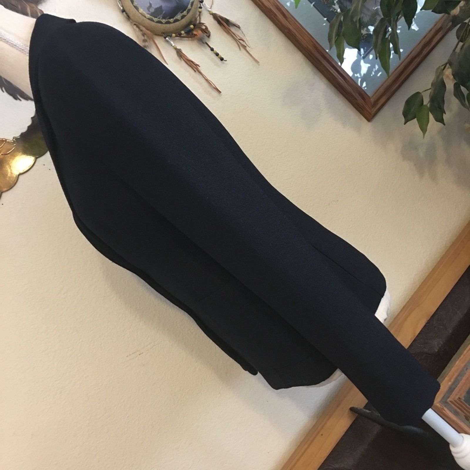Vintage Vintage Tenzer dark navy textured career jacket Size XS / US 0-2 / IT 36-38 - 5 Thumbnail